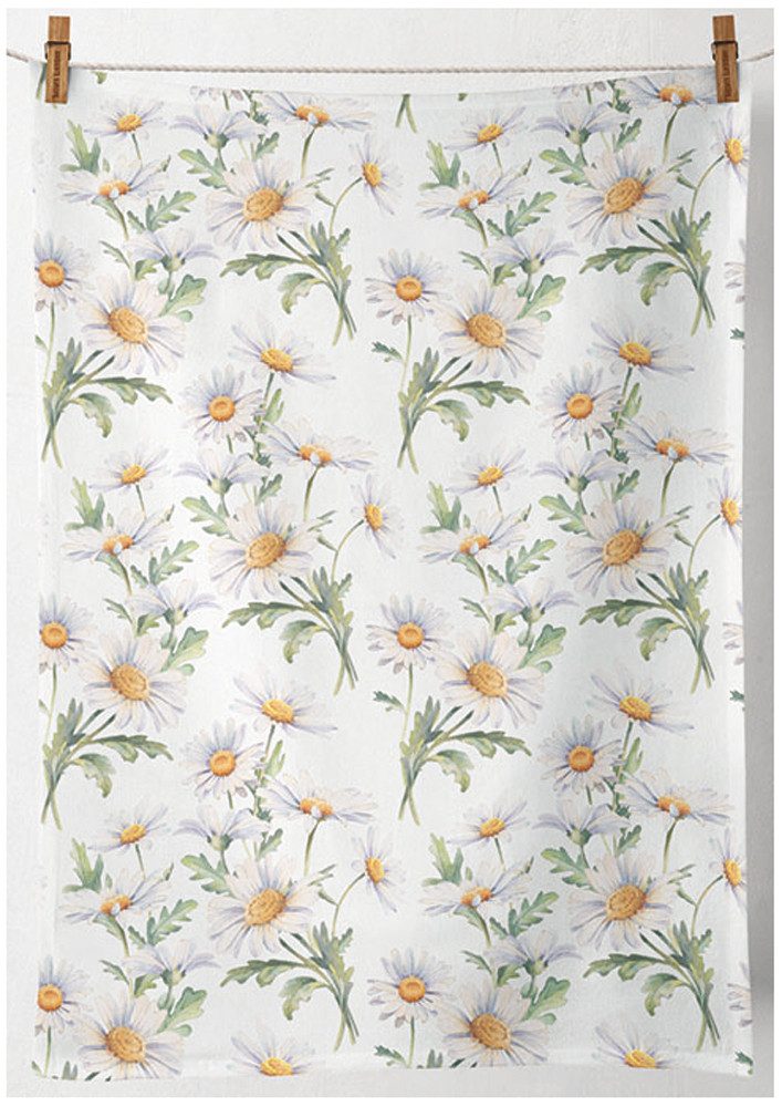 Ambiente® Geschirrtuch Beautiful daisies, (1-tlg., 1-teilig), günstig online kaufen