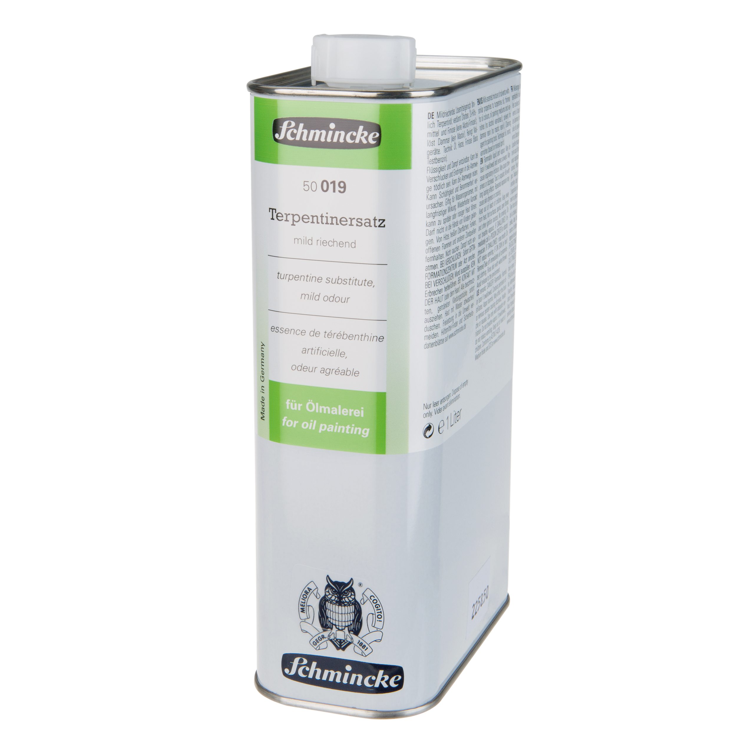 Schmincke Ölfarbe Terpentinersatz - 1000ml Öl Hilfsmittel 50 019 029