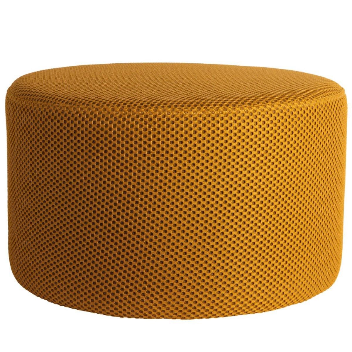 Leitmotiv Hocker Pouf Hocker Retro Mesh Gelb