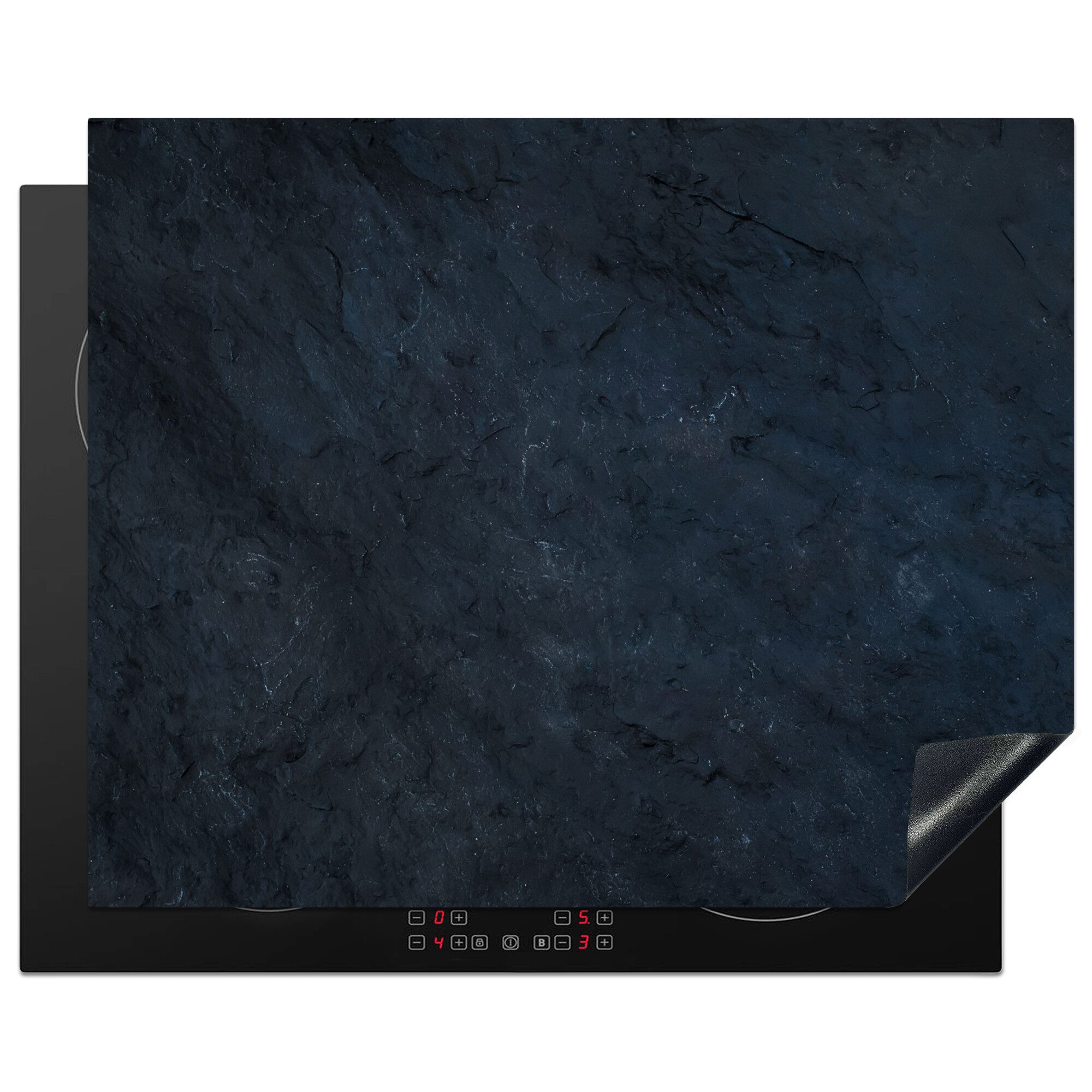 MuchoWow Herd-Abdeckplatte Induktionsschutz - Beton - Grau - Zement - Abdeckplatte Induktion, Vinyl, (1 tlg), Abdeckung Induktionskochfeld Schutzmatte, Küche Deko, 65x52 cm