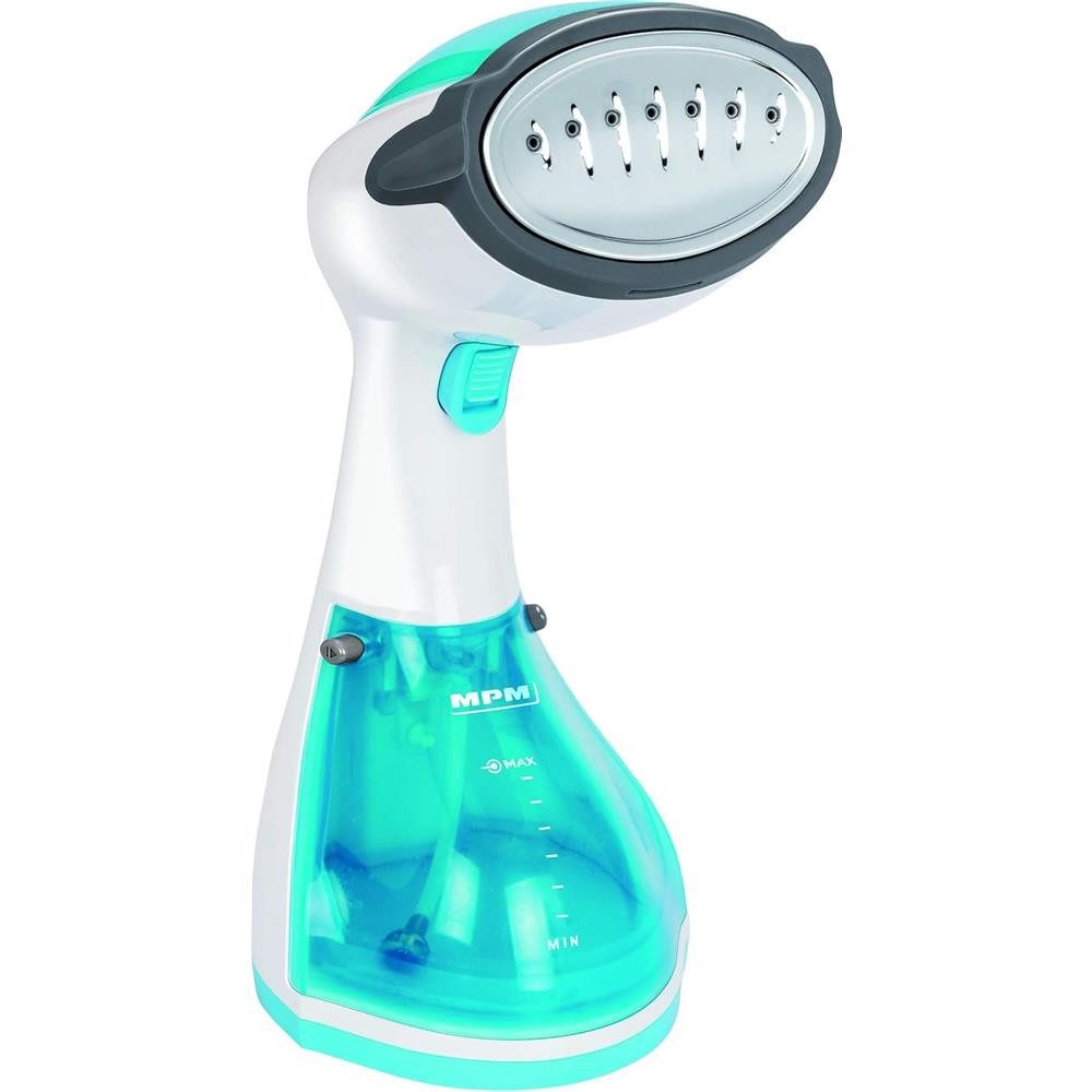 MPM Dampfglätter MZP-01, 1200 W, 36 g/min Dauerdampf, 250-ml-Tank, 2 Bürsten, 30 Sek. Aufheizzeit