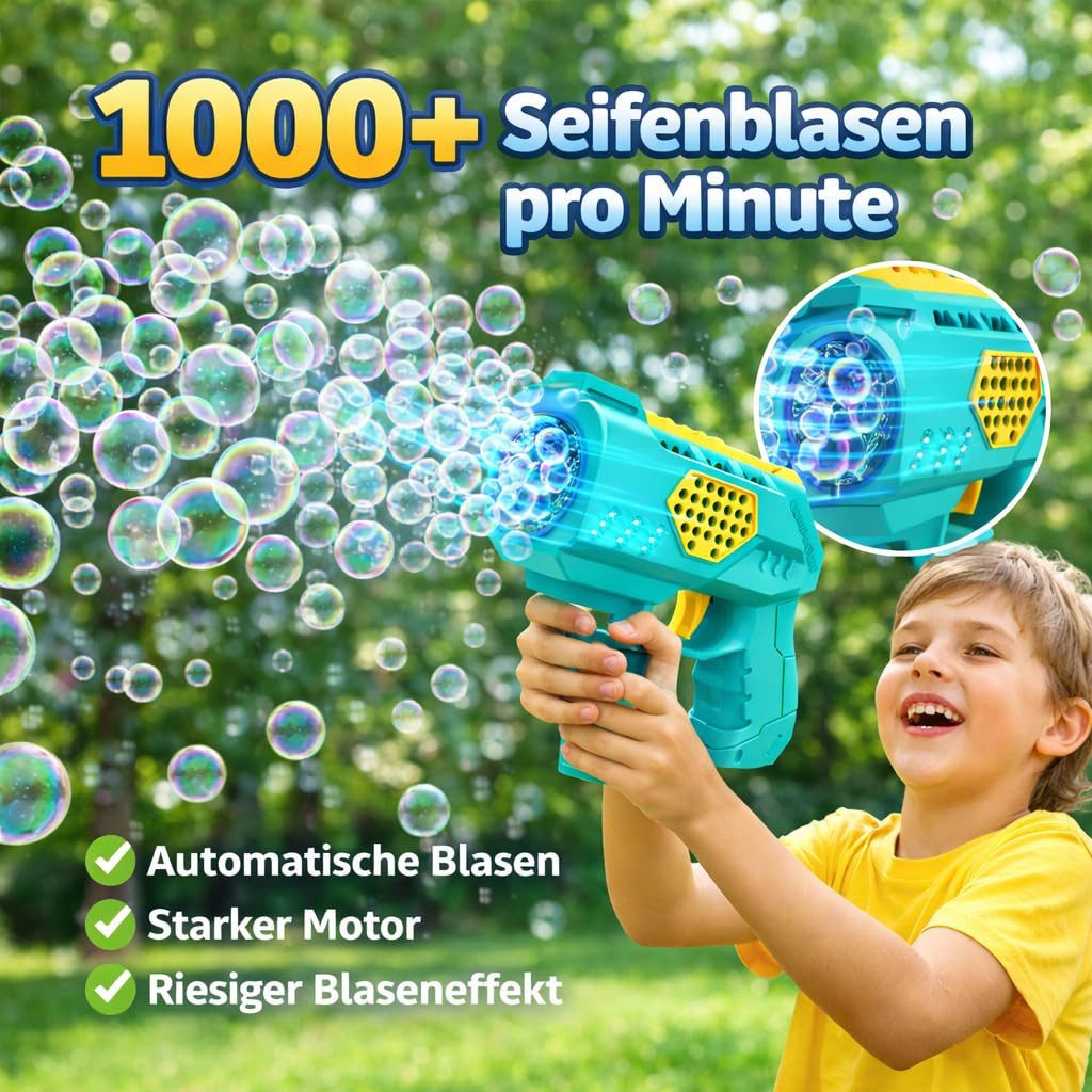 TK Gruppe Seifenblasenpistole Seifenblasenpistole – Seifenblasen Maschine Hochzeit, Geburtstag
