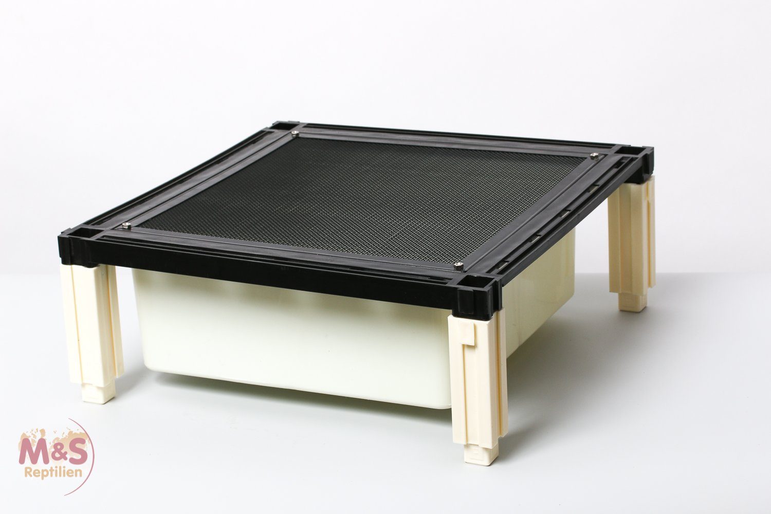 M&S Reptilien Terrarium M&S Budget Rack small EXTRA LAGE 40 x 40 x 16 cm / Wanne 31 x 31 x12