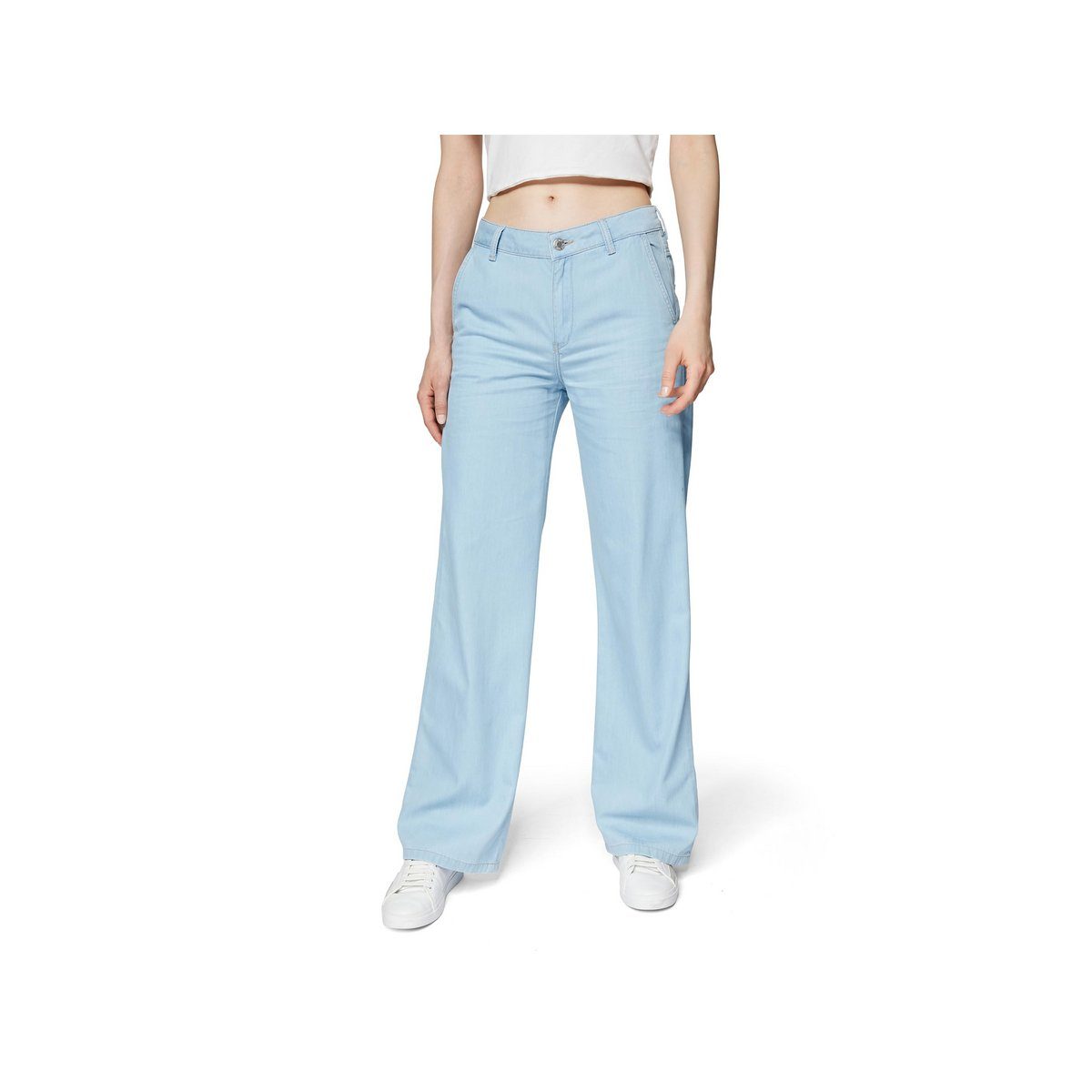 5-Pocket-Jeans Mavi (1-tlg) hell-blau