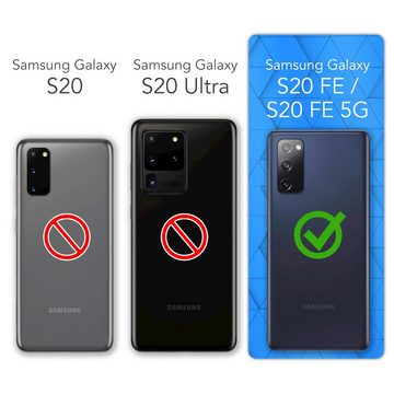 EAZY CASE Handyhülle Slimcover Clear für Samsung Galaxy S20 FE / 5G 6,5 Zoll, durchsichtige Hülle Ultra Dünn Silikon Backcover TPU Telefonhülle Klar