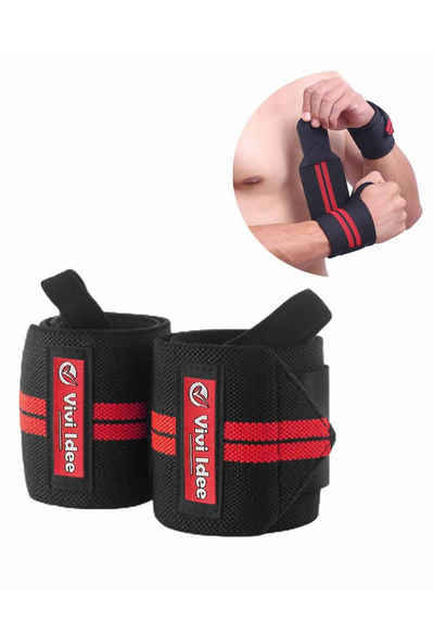 Vivi Idee Handgelenkbandage 1/2 Paar Handgelenkschoner Wrist Wraps Weightlifting Gelenkschutz (1-tlg), für Fitness Gym Crossfit Training