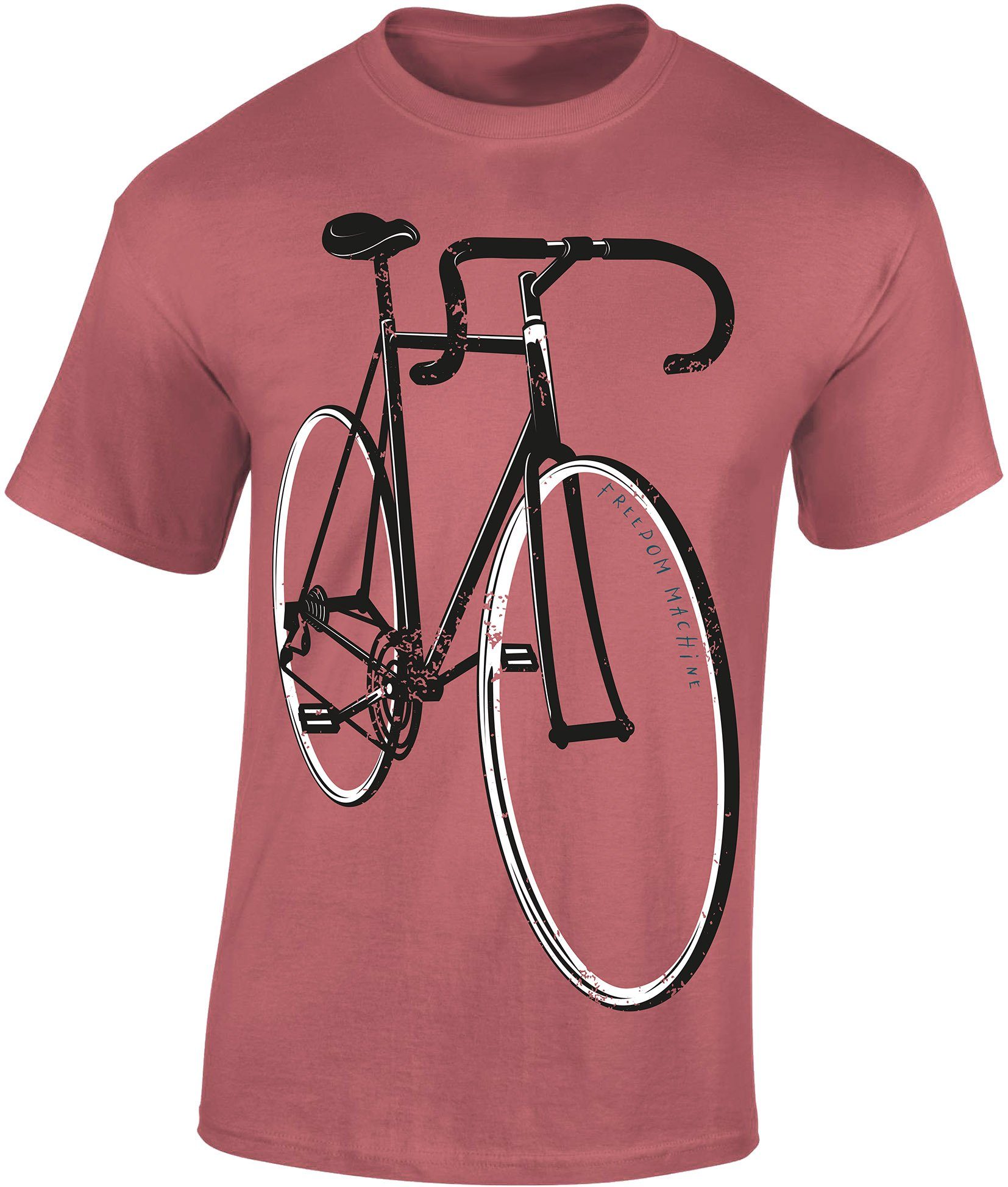 Baddery Print-Shirt Fahrrad T-Shirt: "Freedom Machine", günstig online kaufen