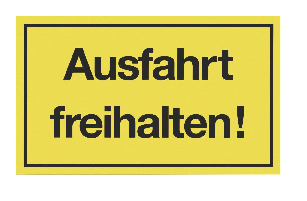 Conmetall Warnschild Conmetall Hinweisschild Ausfahrt freihalten! 25 x