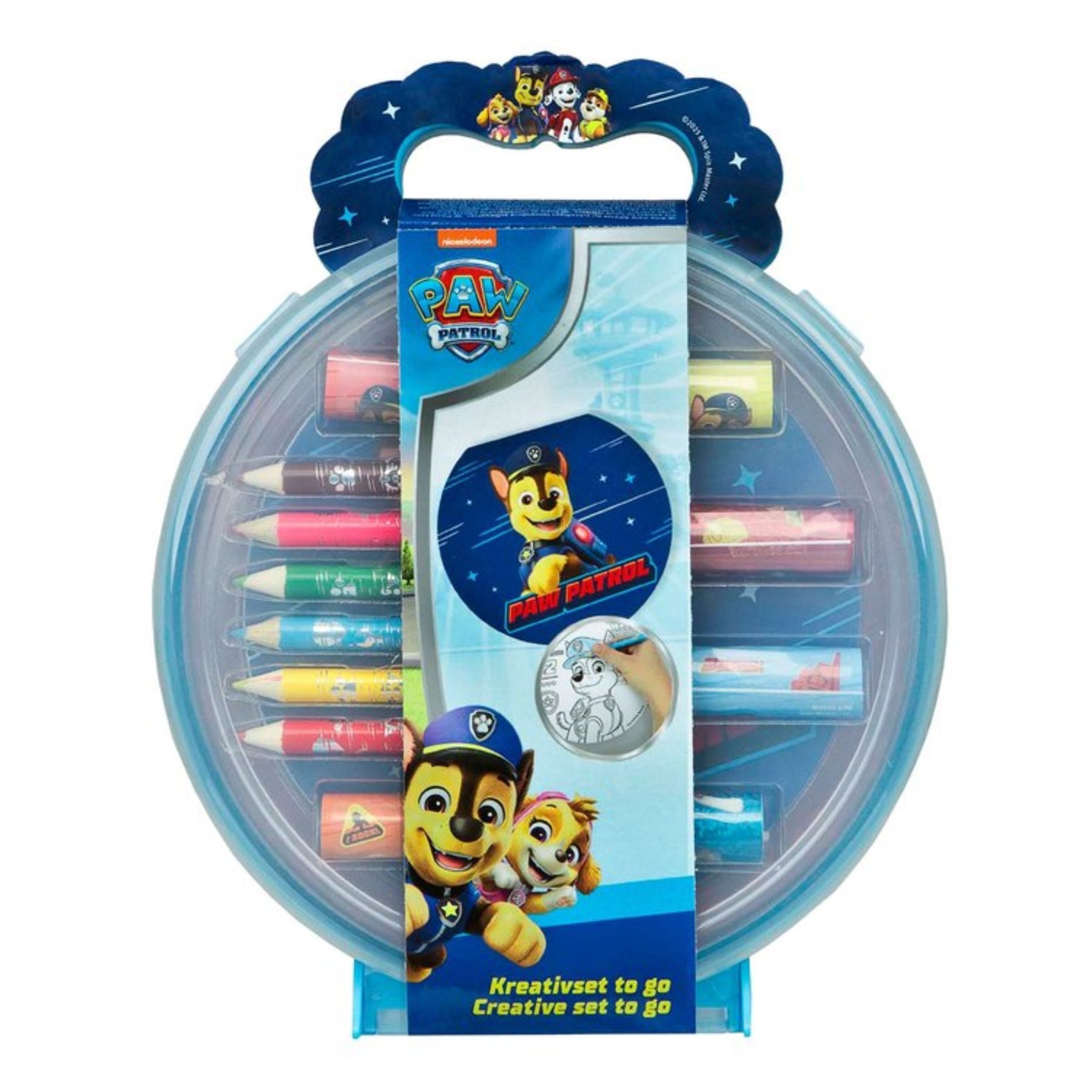 PAW PATROL Farbkasten Färbeset für Kinder für kreatives Malen und Basteln
