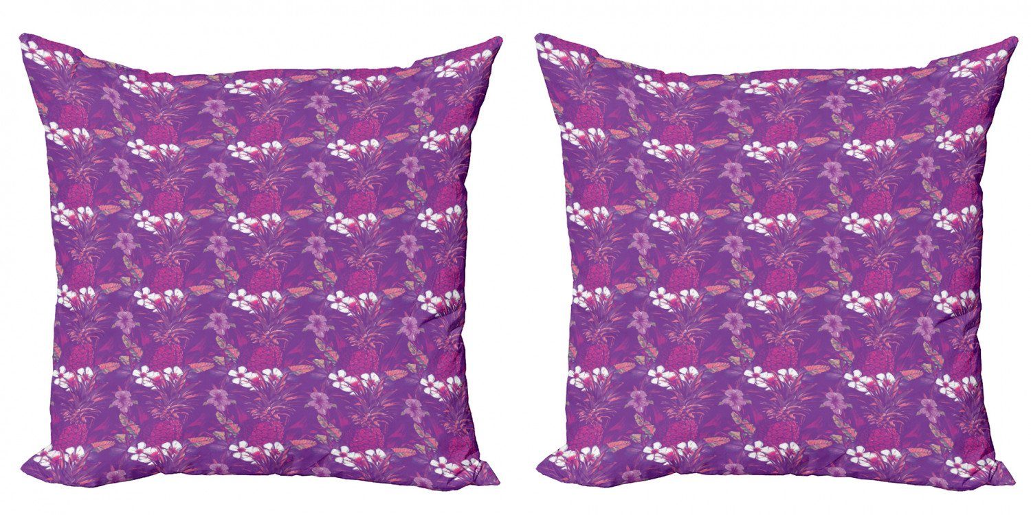 (2 Digitaldruck, Accent Abakuhaus Stück), Kissenbezüge Doppelseitiger Blätter Modern Sommer Garten-Kunst