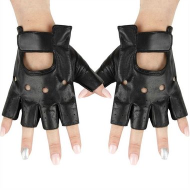 Bestlivings Lederhandschuhe Motorradhandschuh "fingerlos" - Leder Handschuh in vers. Größen "unisex"