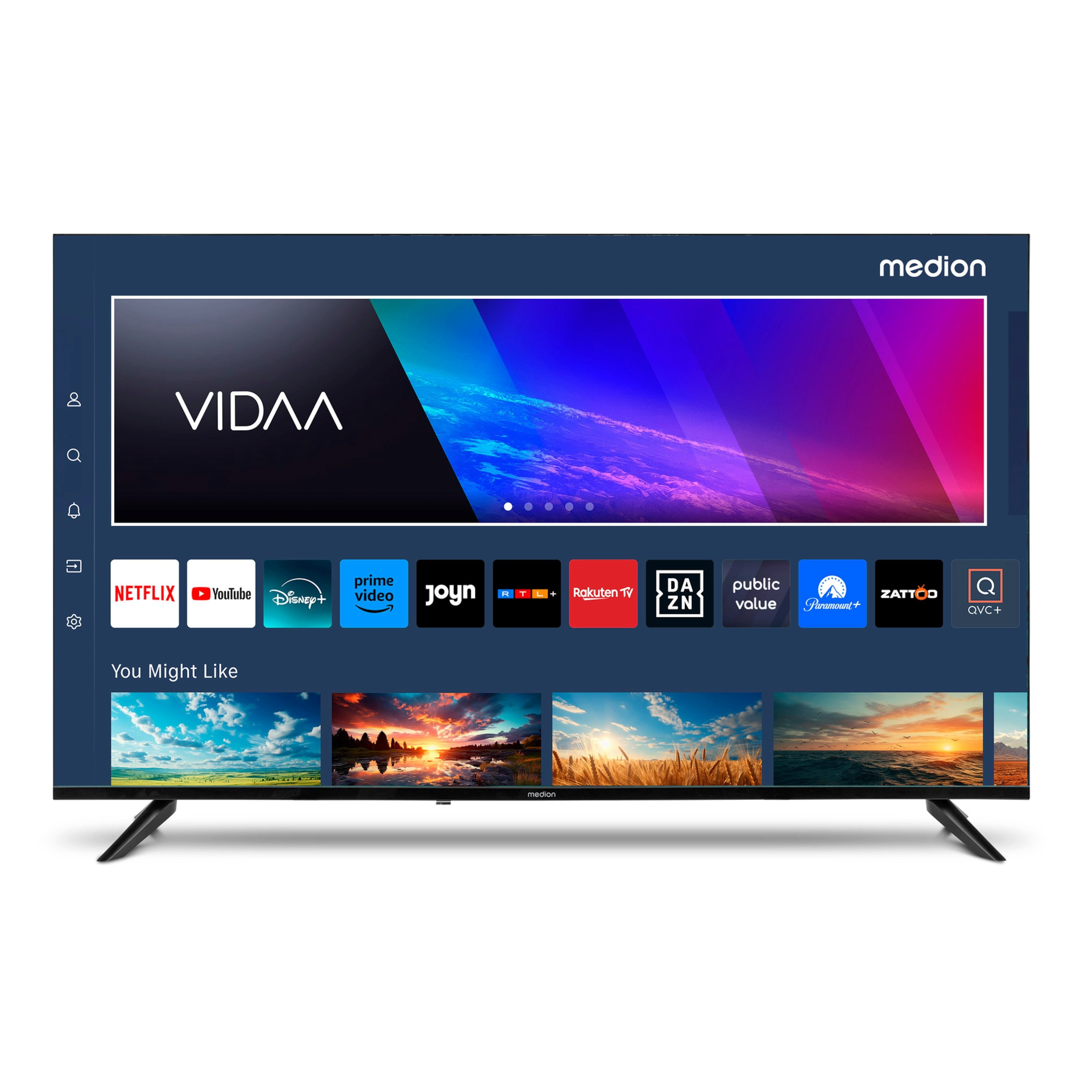 Medion® MD843200 LCD-LED Fernseher (108 cm/43 Zoll, 4K Ultra HD, VIDAA TV, Smart TV, 60Hz, X8432500)