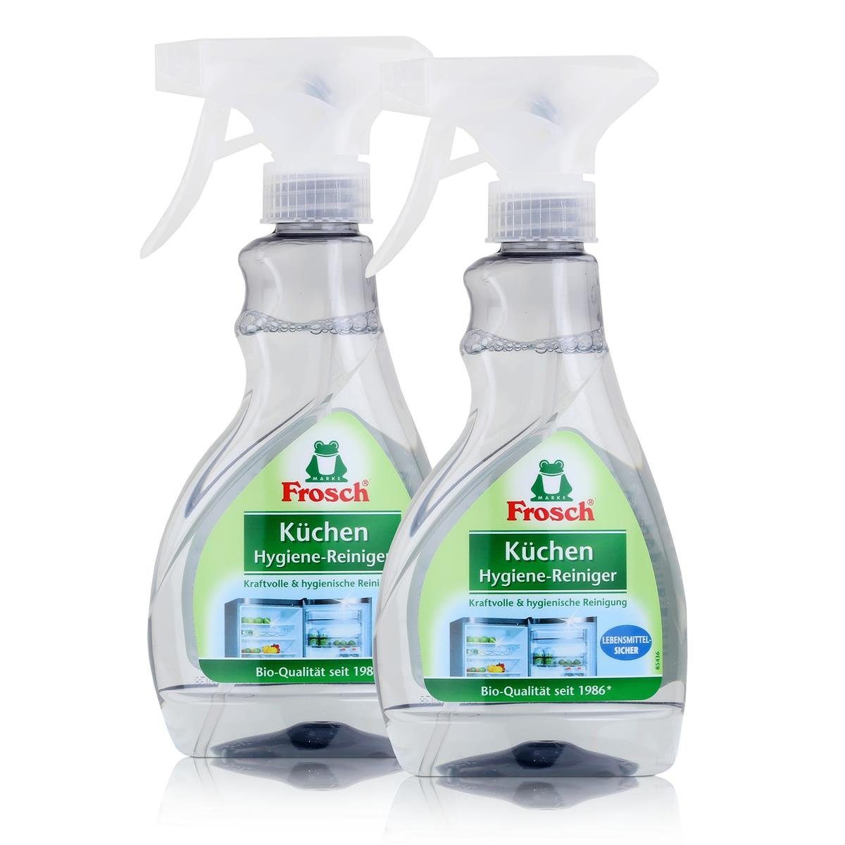FROSCH Frosch Küchen Hygiene-Reiniger 300ml - Lebensmittel-Sicher (2er Pack) Засіб для чищення кухні