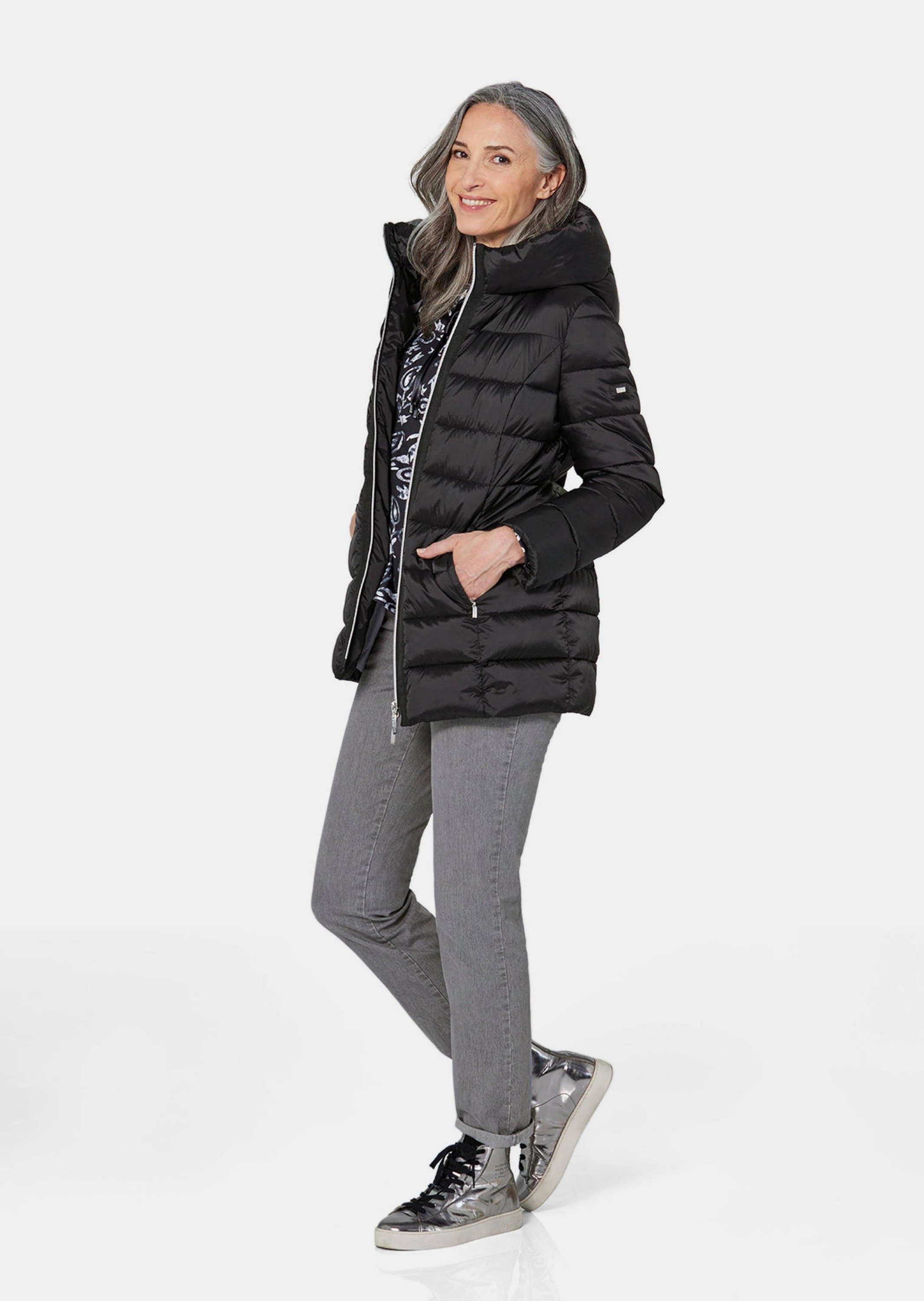 GOLDNER Steppjacke Lange Steppjacke mit Kapuze günstig online kaufen