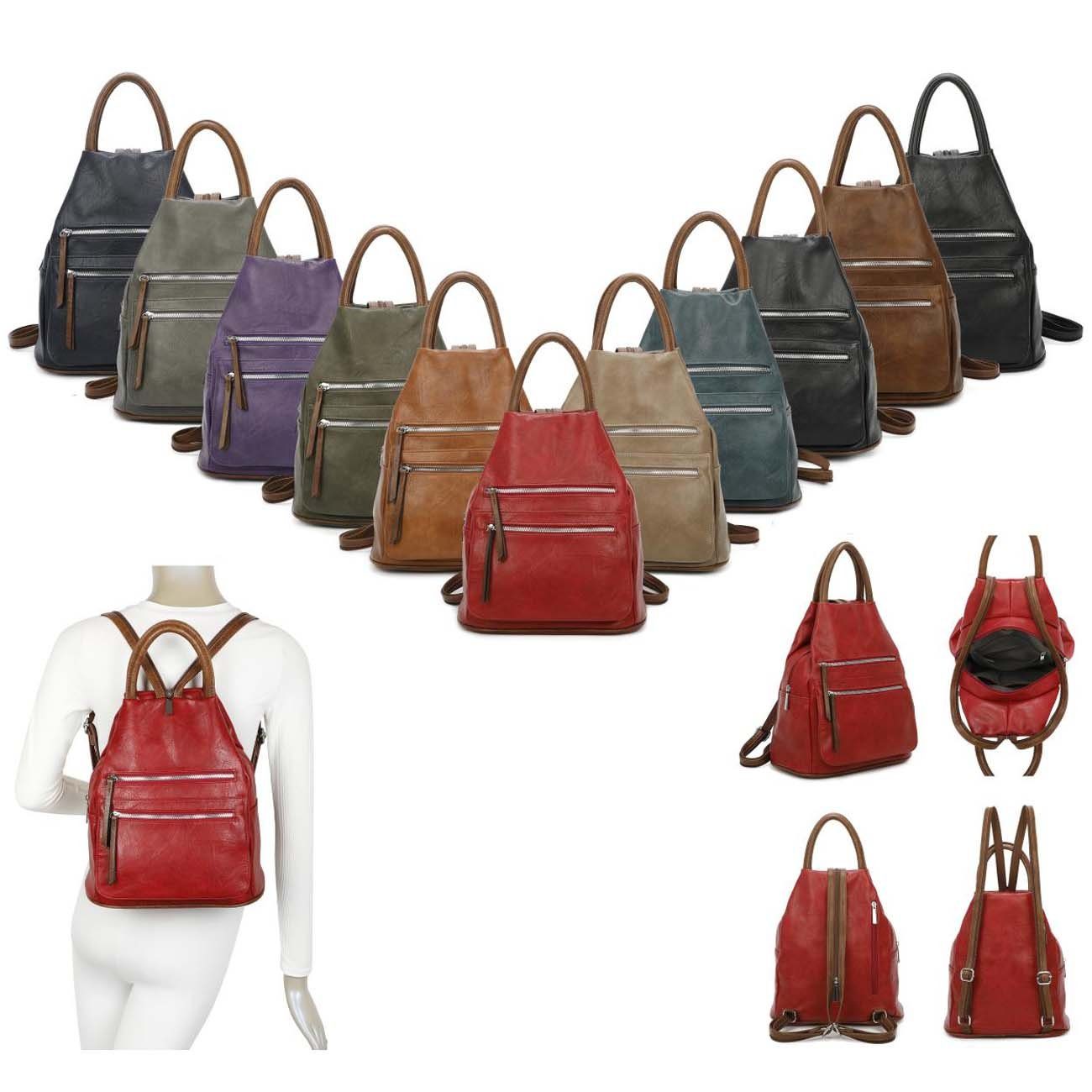 ITALYSHOP24 Rucksack Damen Freizeitrucksack Tasche Umhängetasche, CityRucks günstig online kaufen