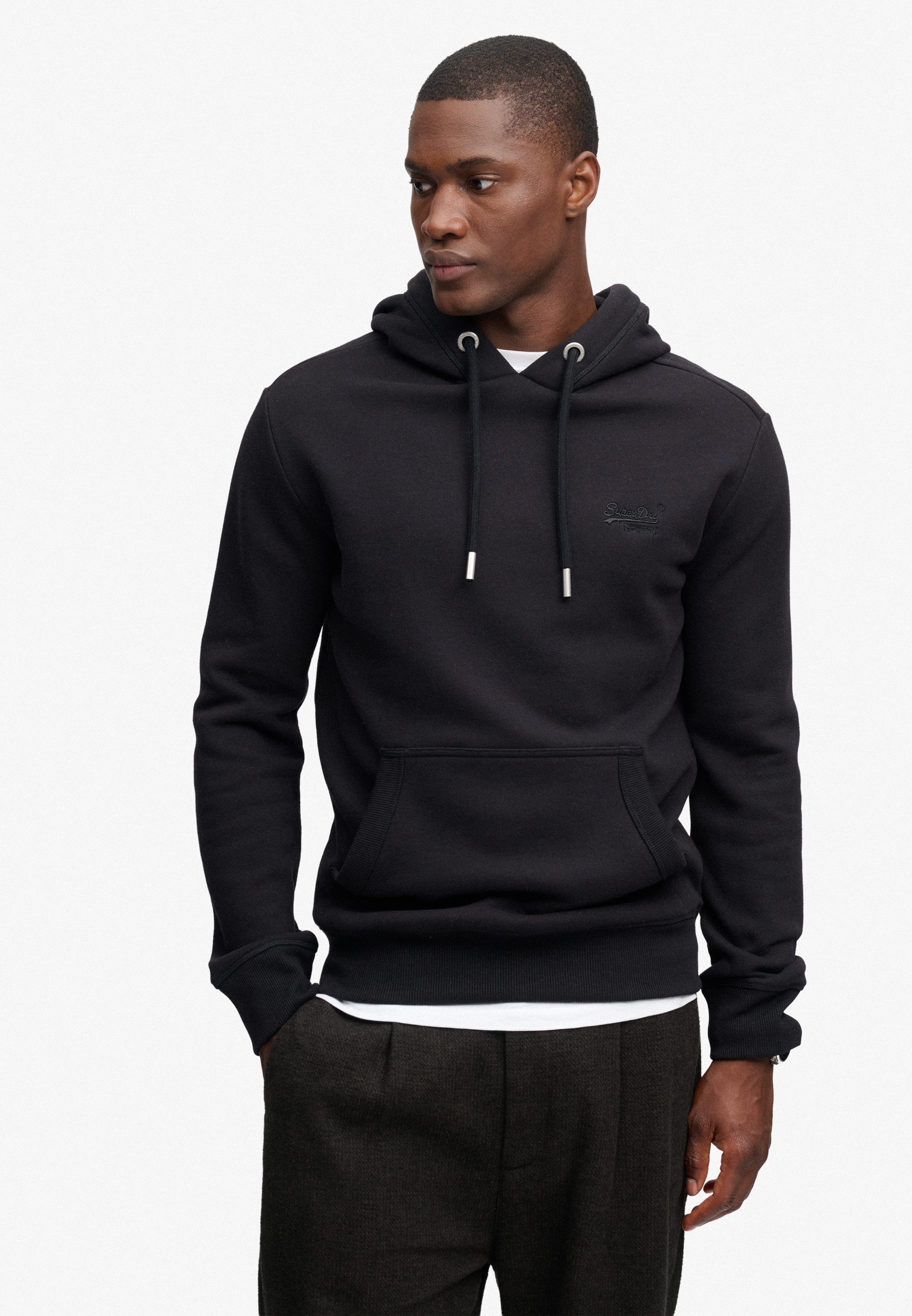 Superdry Kapuzensweatshirt VINTAGE LOGO EMB HOOD Baumwollmischung, angeraute Sweatware