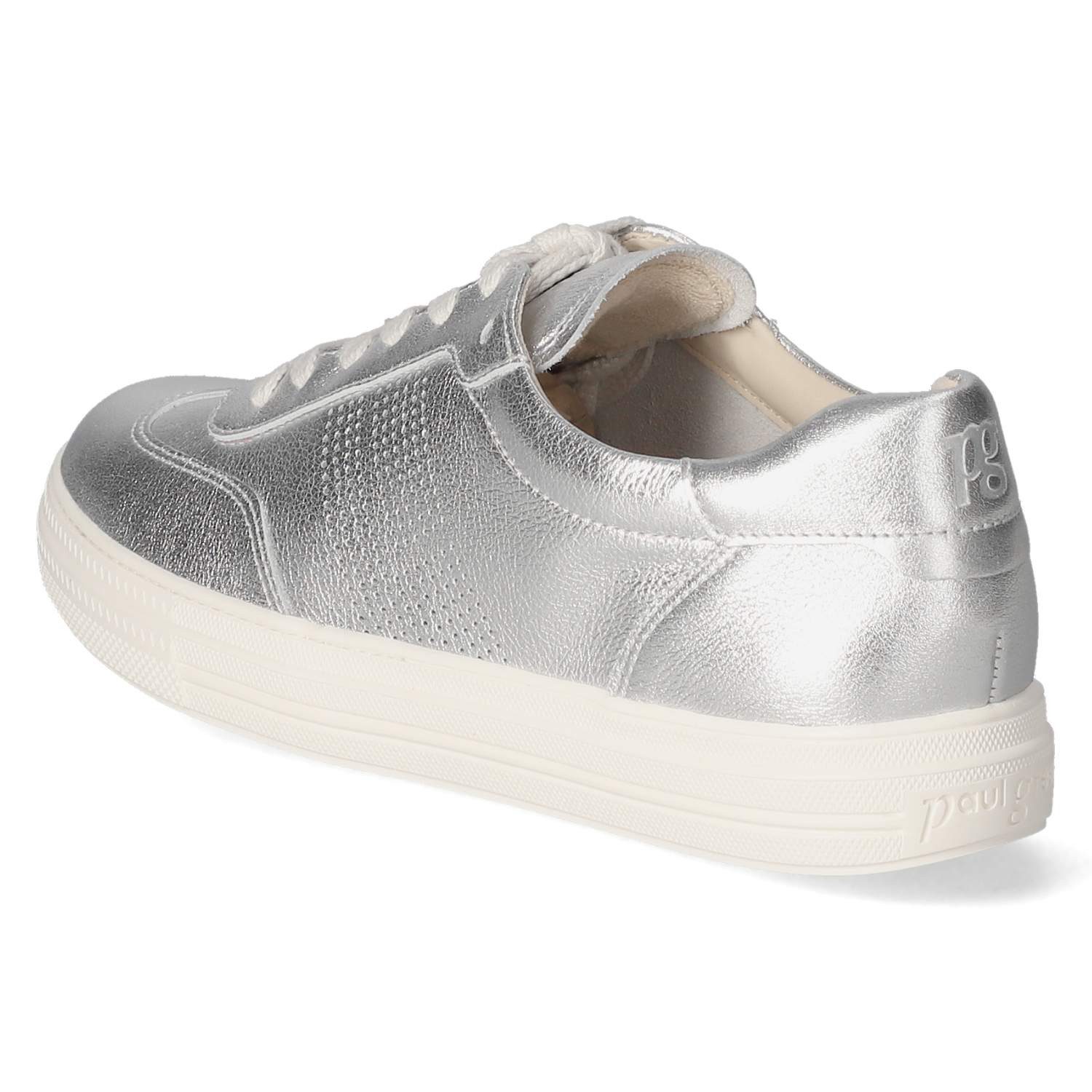 Paul Green Paul Green 5409-03 Damen Glattleder silver Schnürschuh