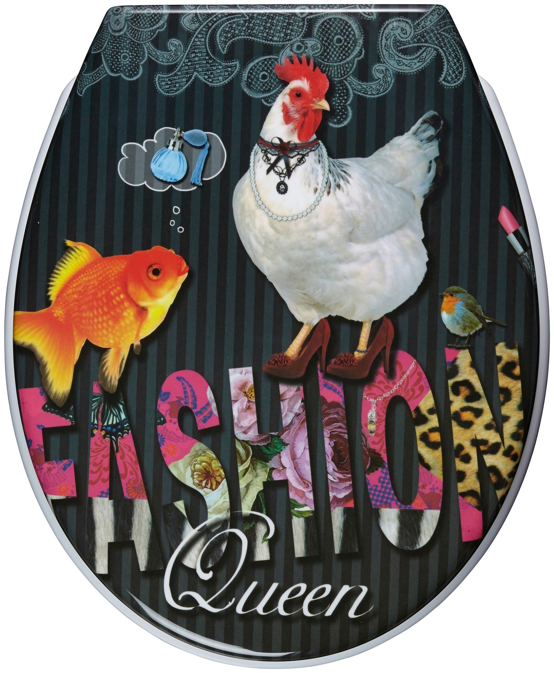 ADOB WC-Sitz Fashion Queen, Absenkautomatik, zur Reinigung abnehmbar günstig online kaufen