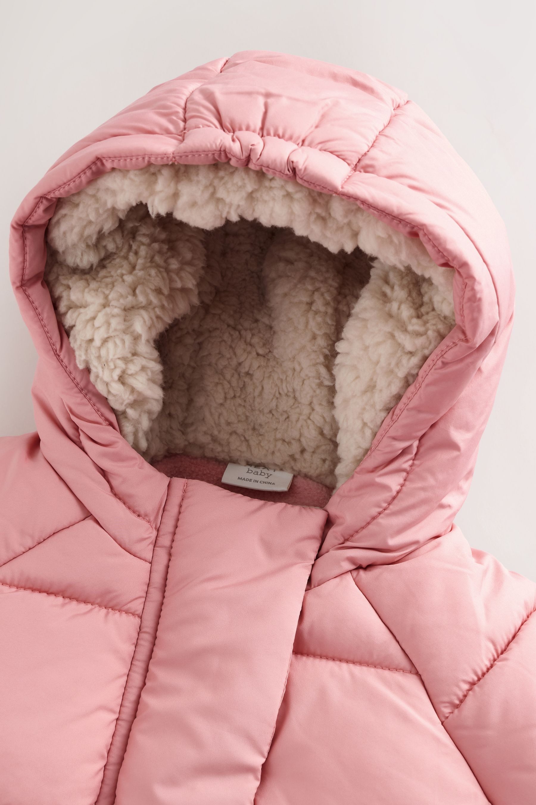Next Steppmantel Wattierte Baby-Jacke mit Kapuze (1-tlg)