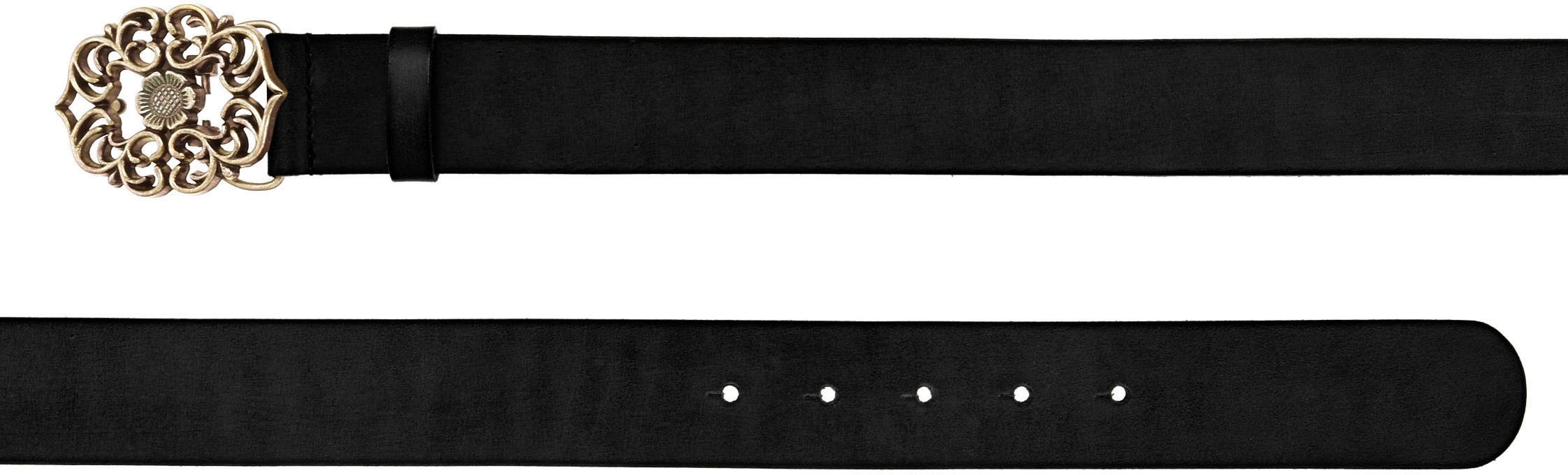 LASCANA Hüftgürtel Ledergürtel Gürtel mit Metallschließe, Hosengürtel, Jean günstig online kaufen