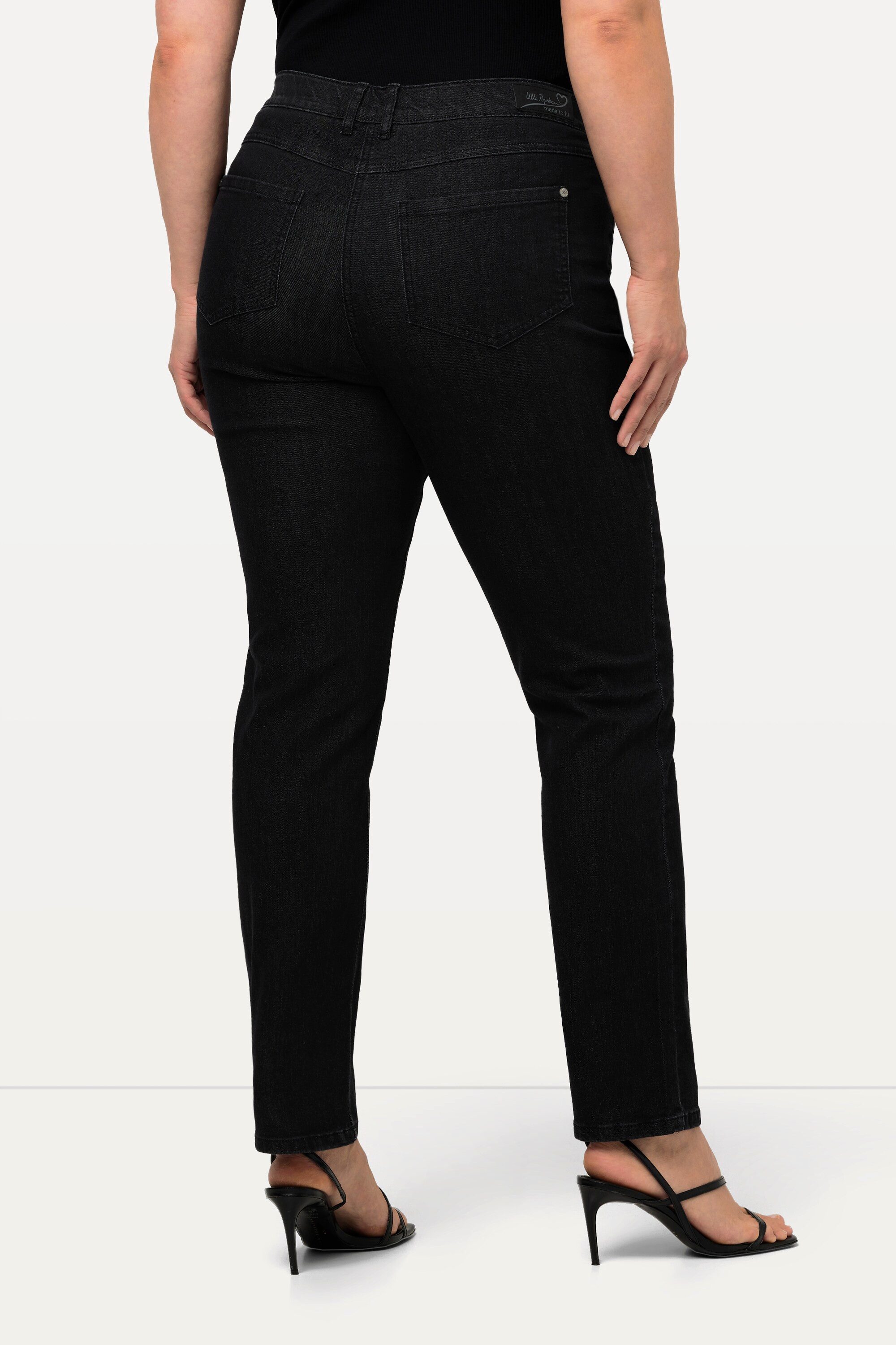 Ulla Popken Funktionshose Jeans Sammy Komfortbund schmale 5-Pocket-Form