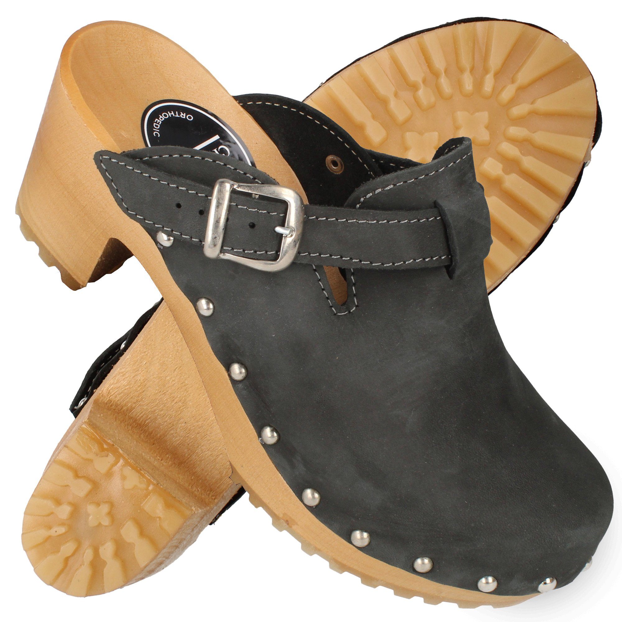 Cloque Berhida Damen Leder Clogs mit günstig online kaufen