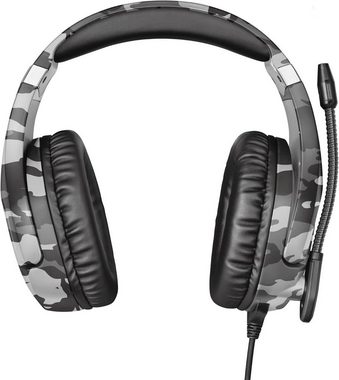 Trust Gaming Gaming-Headset (Weiche Over-Ear-Polster, Mit Kabel, Headset mit Klappbarem Mikrofon und Einstellbarem Kopfbügel, 3.5mm)