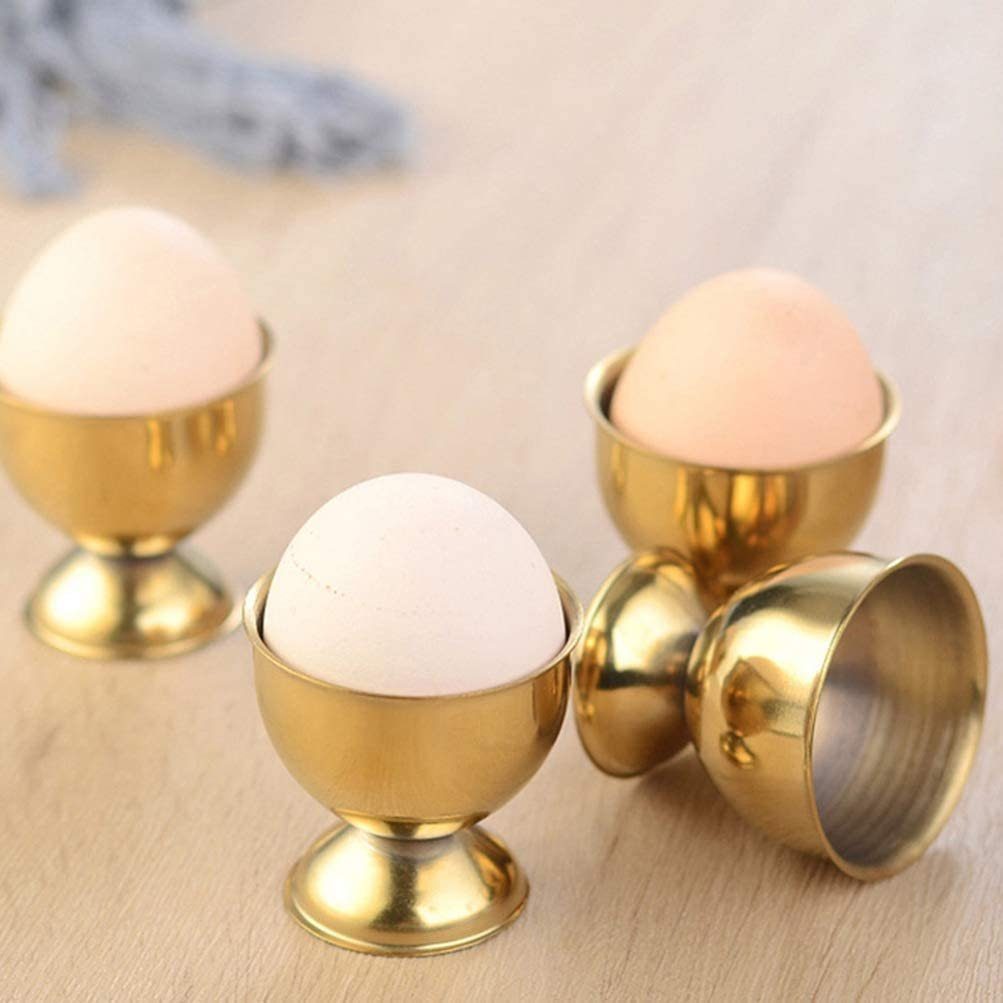 Gold Küchenutensilien, Eierbecher-Set,Eier Edelstahl, aus (4-tlg) OUSPO Eierablage Eierbecher für