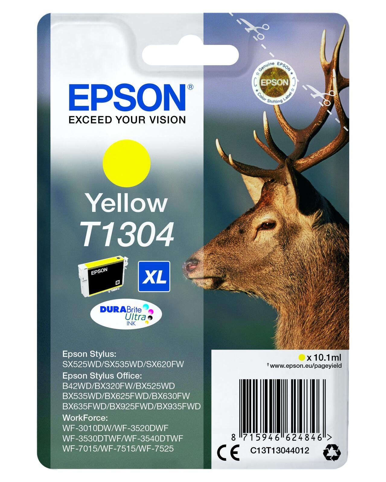 Epson Epson T1304 Hirsch Druckerpatrone gelb Tintenpatrone