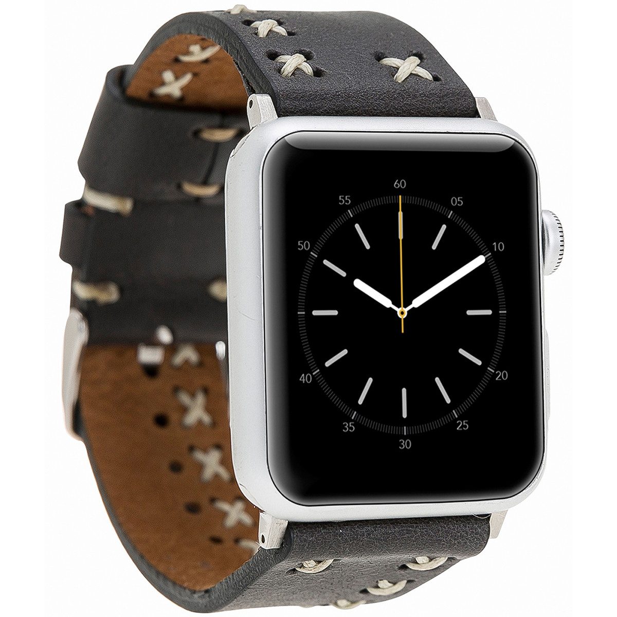 Burkley Smartwatch-Armband Exklusives Vintage Lederarmband, Handmade Stil 22