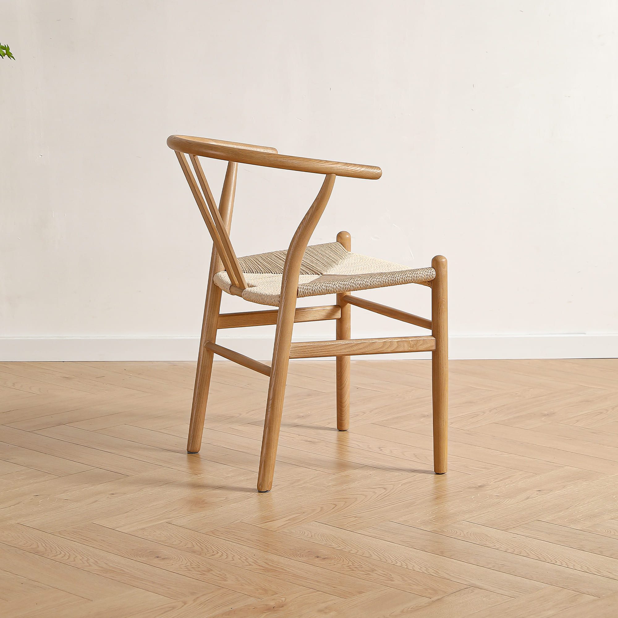 LIM HOME Esszimmerstuhl SW012 (Packung, 1 St), FSC® Massivholzrahmen mit Sitzfläche aus Papierseil