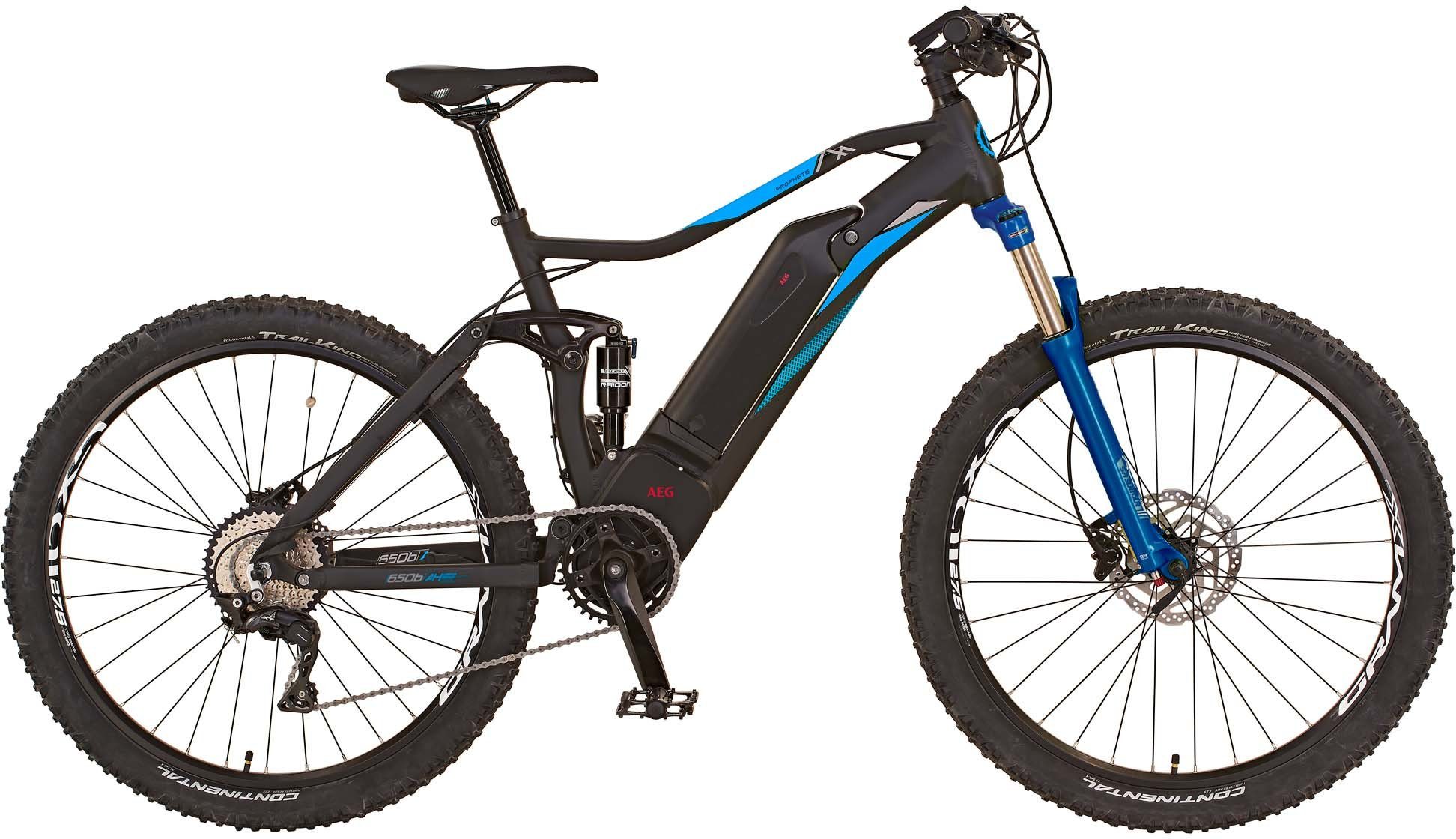 Prophete E-Bike Graveler e8000, 10 Gang Shimano Deore XT Schaltwerk, Kettenschaltung, Mittelmotor, 614 Wh Akku