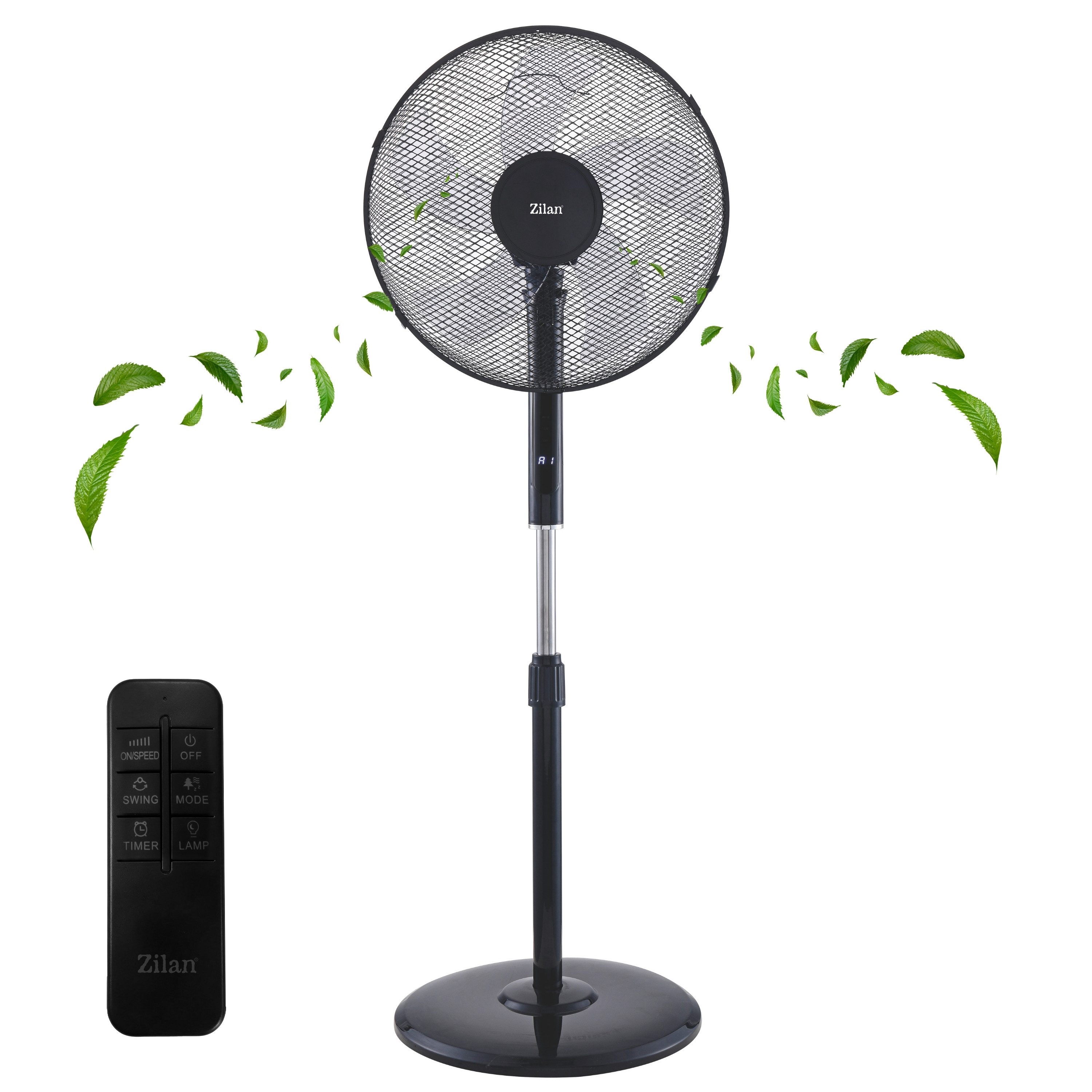 Zilan Standventilator ZLN-4642, Oszillierend, Höhenverstellbar, Neigungswinkel verstellbar