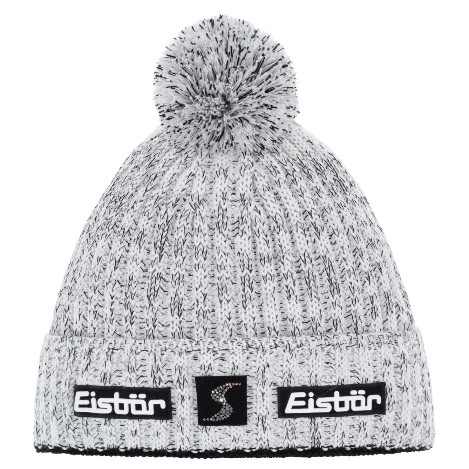 Eisbär Strickmütze Naja Pompon Crystal Mütze mit Bommel (stück)