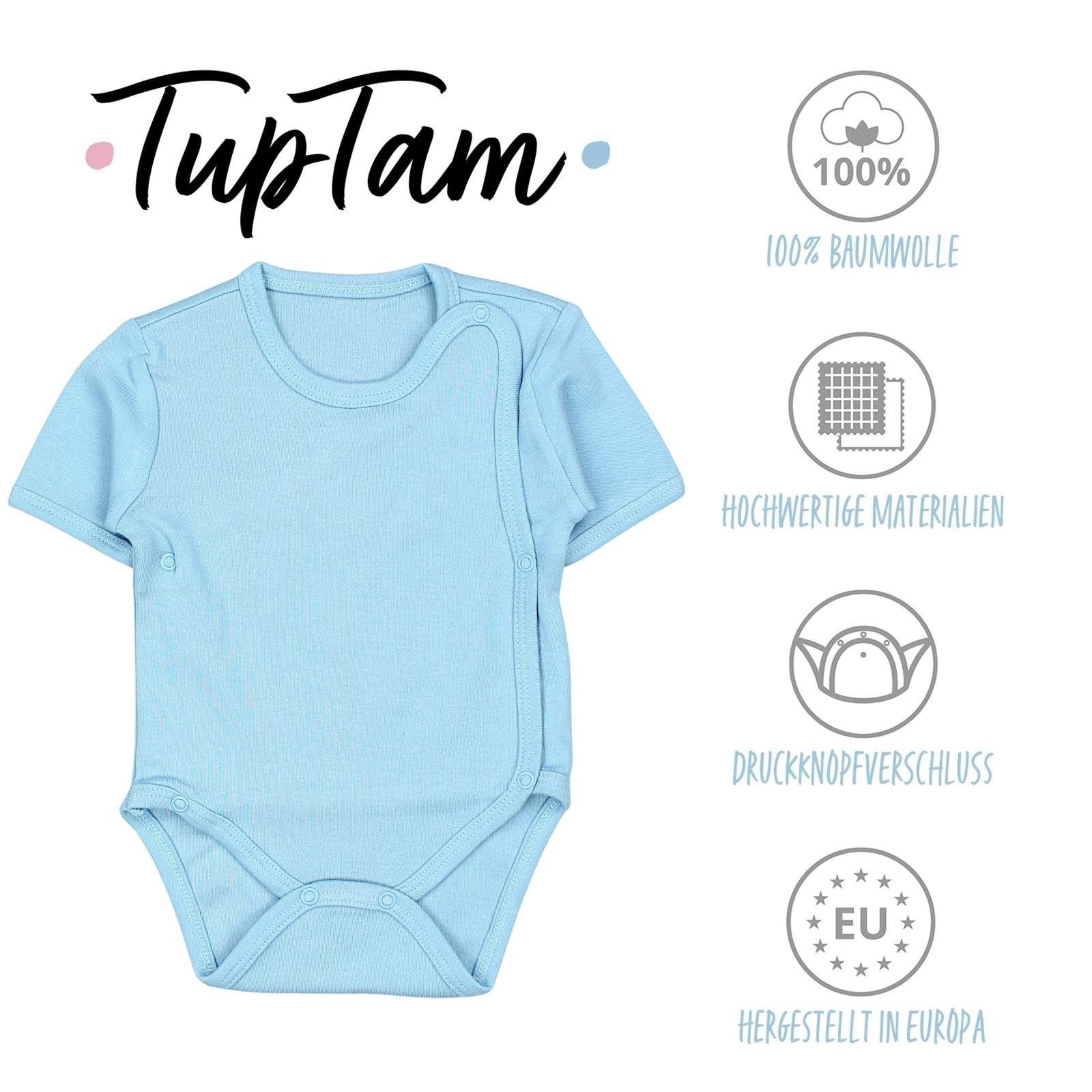 TupTam Kurzarmwickelbody TupTam Baby Jungen Kurzarm Wickelbody Baumwolle Body 5er Set