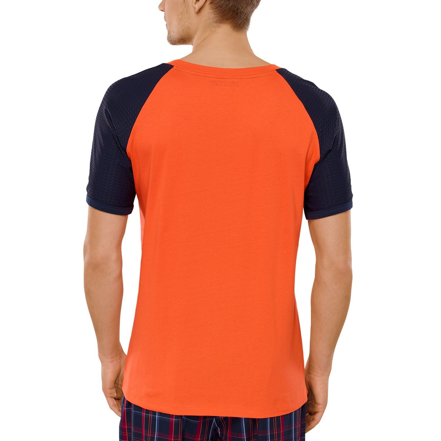 Schiesser Pyjamaoberteil Uncover Herren Schlafshirt Schlafanzugsjacke Shirt Baumwolle