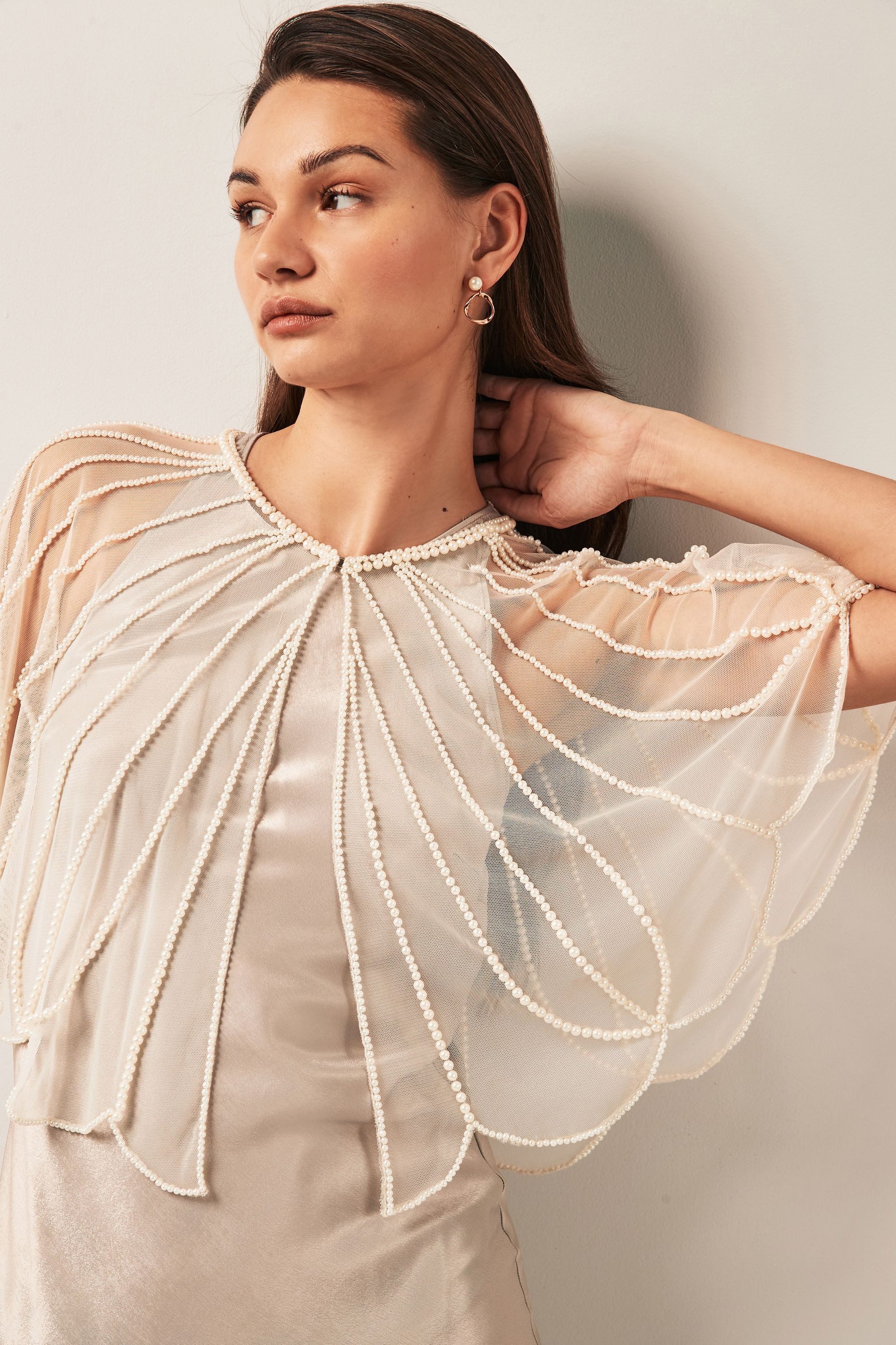 Next Bolero Cape mit Perlen (1-tlg) günstig online kaufen