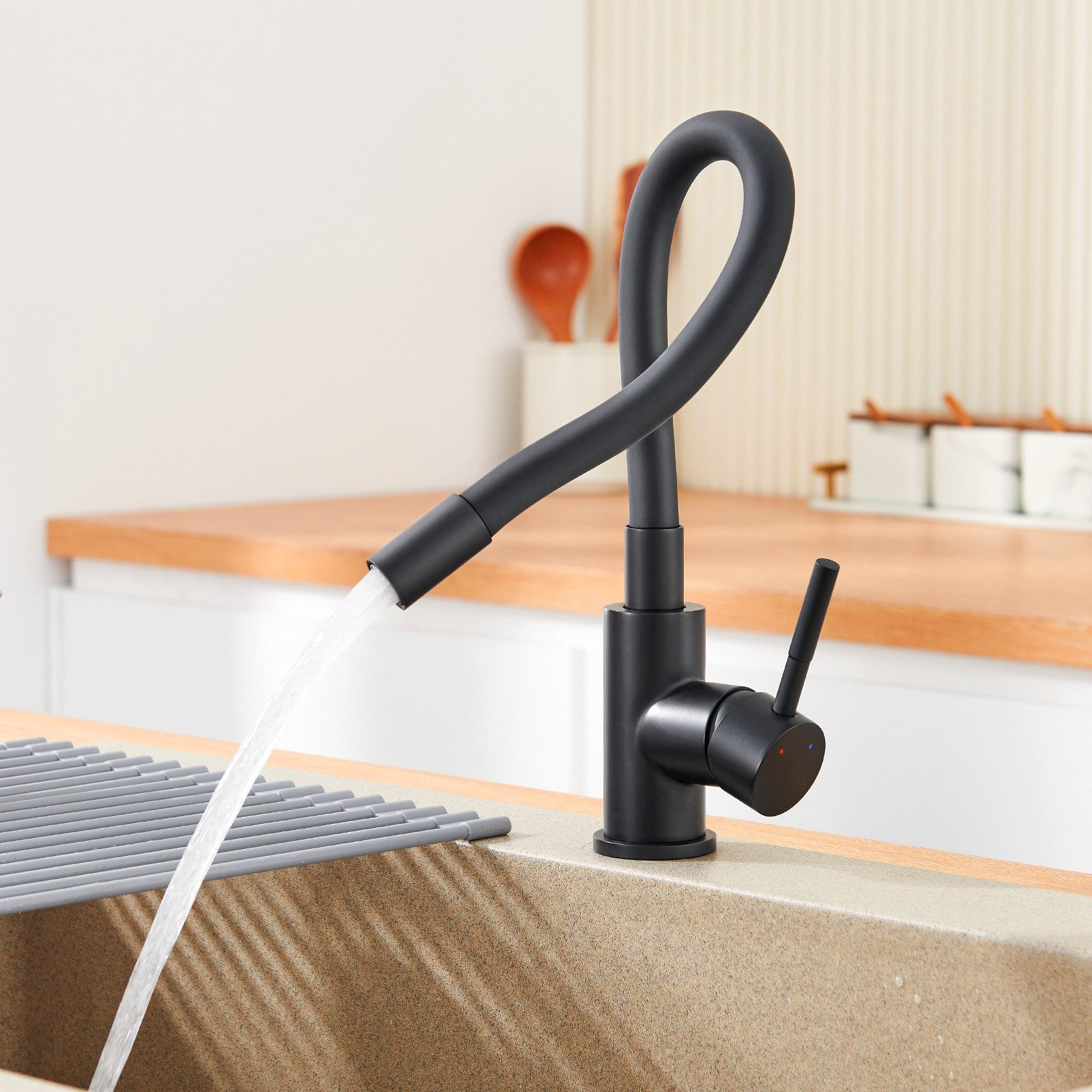 Auralum Max Spültischarmatur Flexible Küchenarmatur Niederdruck günstig online kaufen