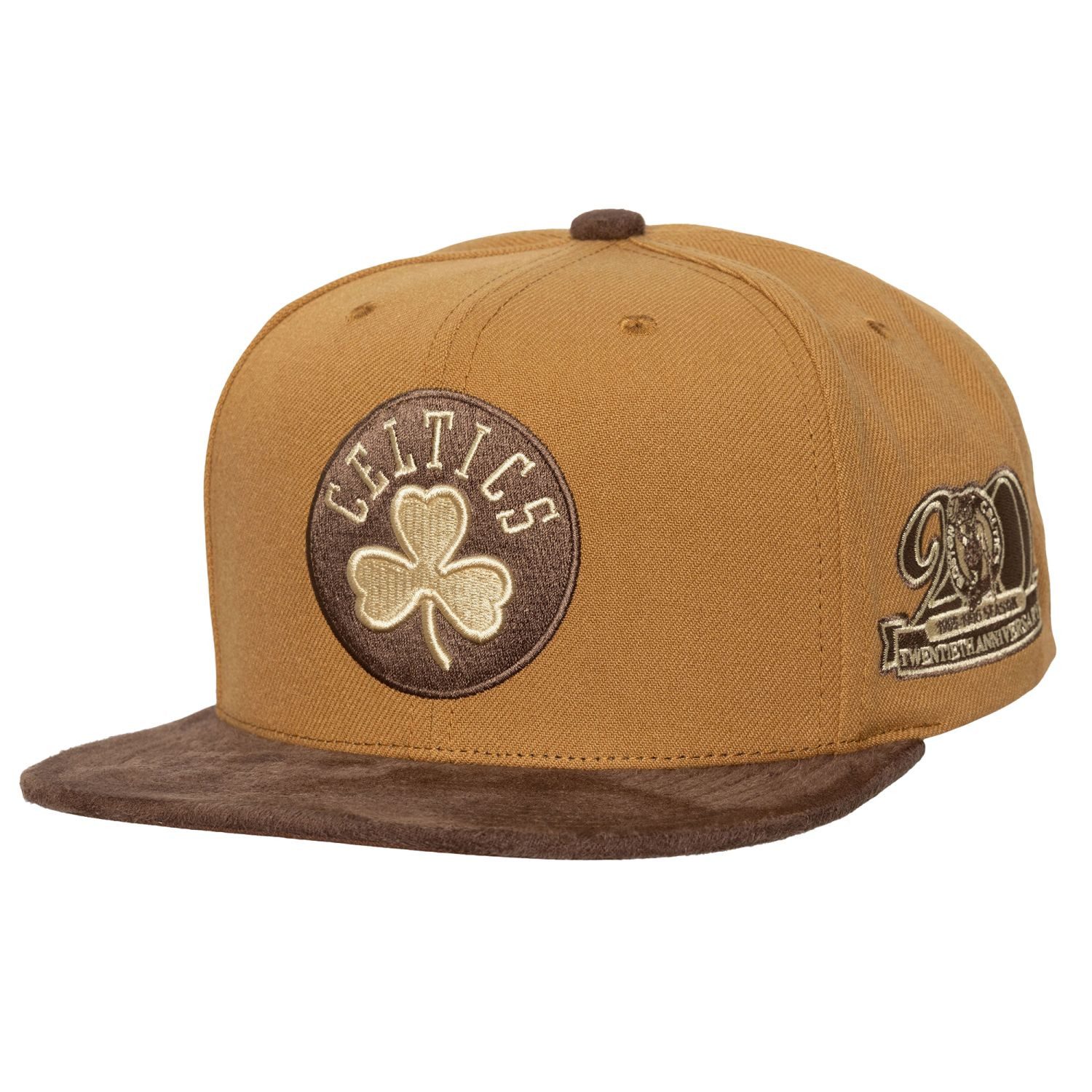 Mitchell & Ness Snapback Cap Strapback COFFEE Boston Celtics