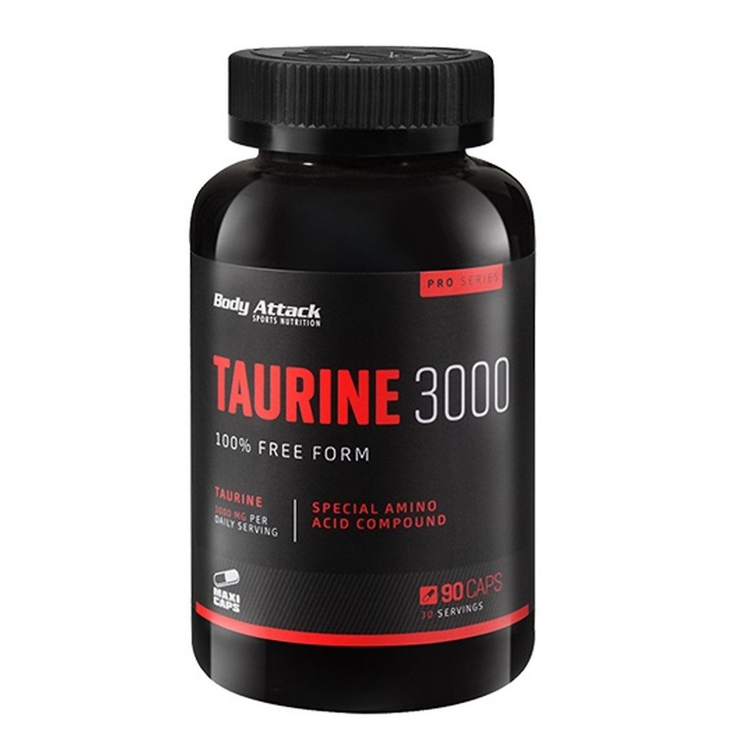 Body Attack Taurine 3000 - 90 Caps Kapseln, 105 g