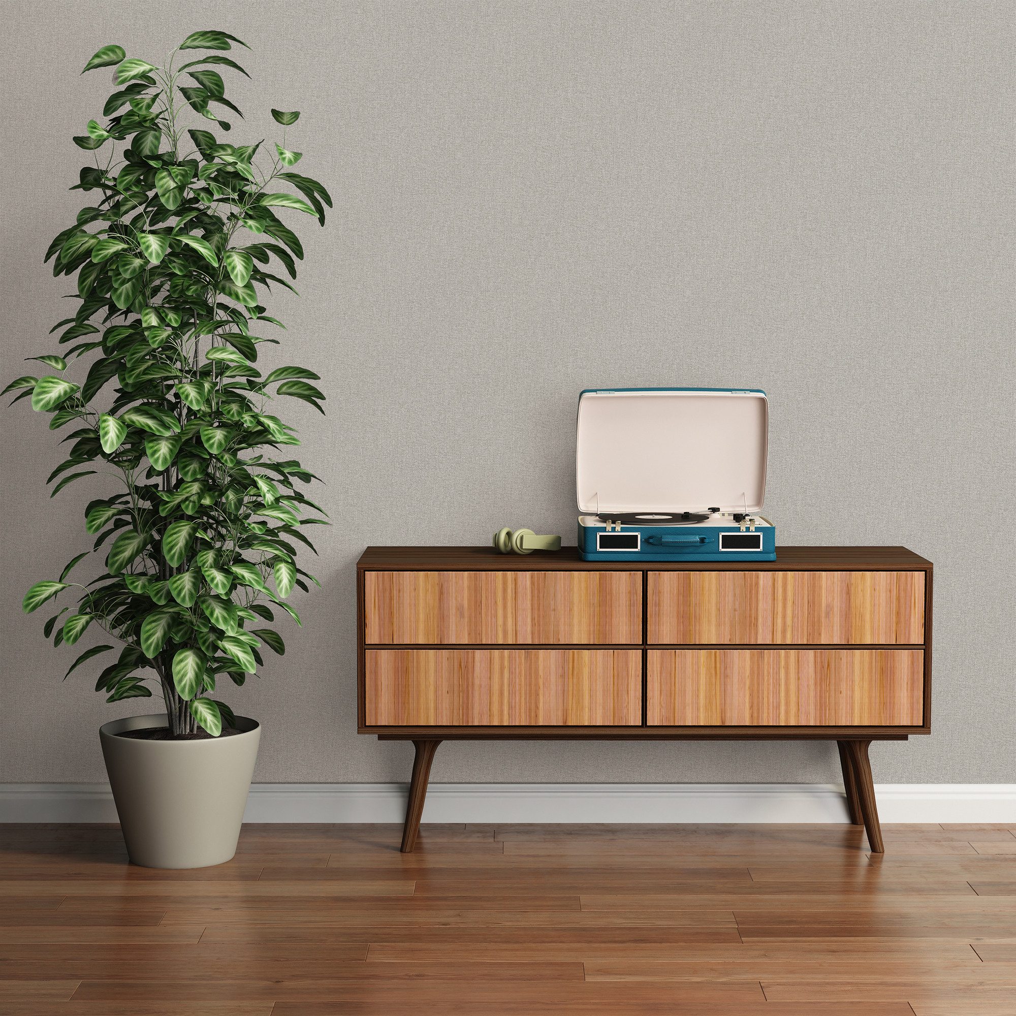 living walls Vliestapete Famous Garden einfarbige Tapete Unitapete Struktur-Optik Landhaus, strukturiert, matt, (1 St), Vliestapete einfarbig für Schlafzimmer Küche Wohnzimmer Uni Design