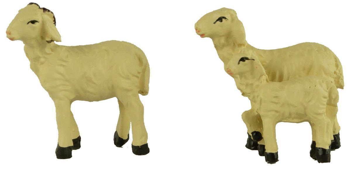 dekoprojekt Krippen-Zubehör Handbemalte Krippenfiguren Schafe 7-tlg., günstig online kaufen
