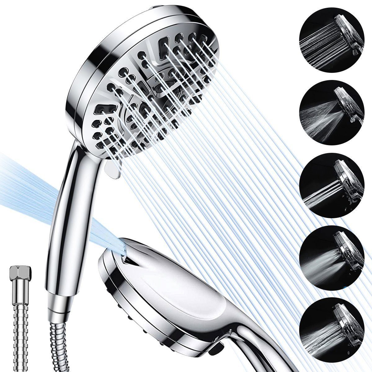 Welikera Handbrause Handbrause–8 Modi+2 Reinigungsfunktionen, selbstreinige günstig online kaufen