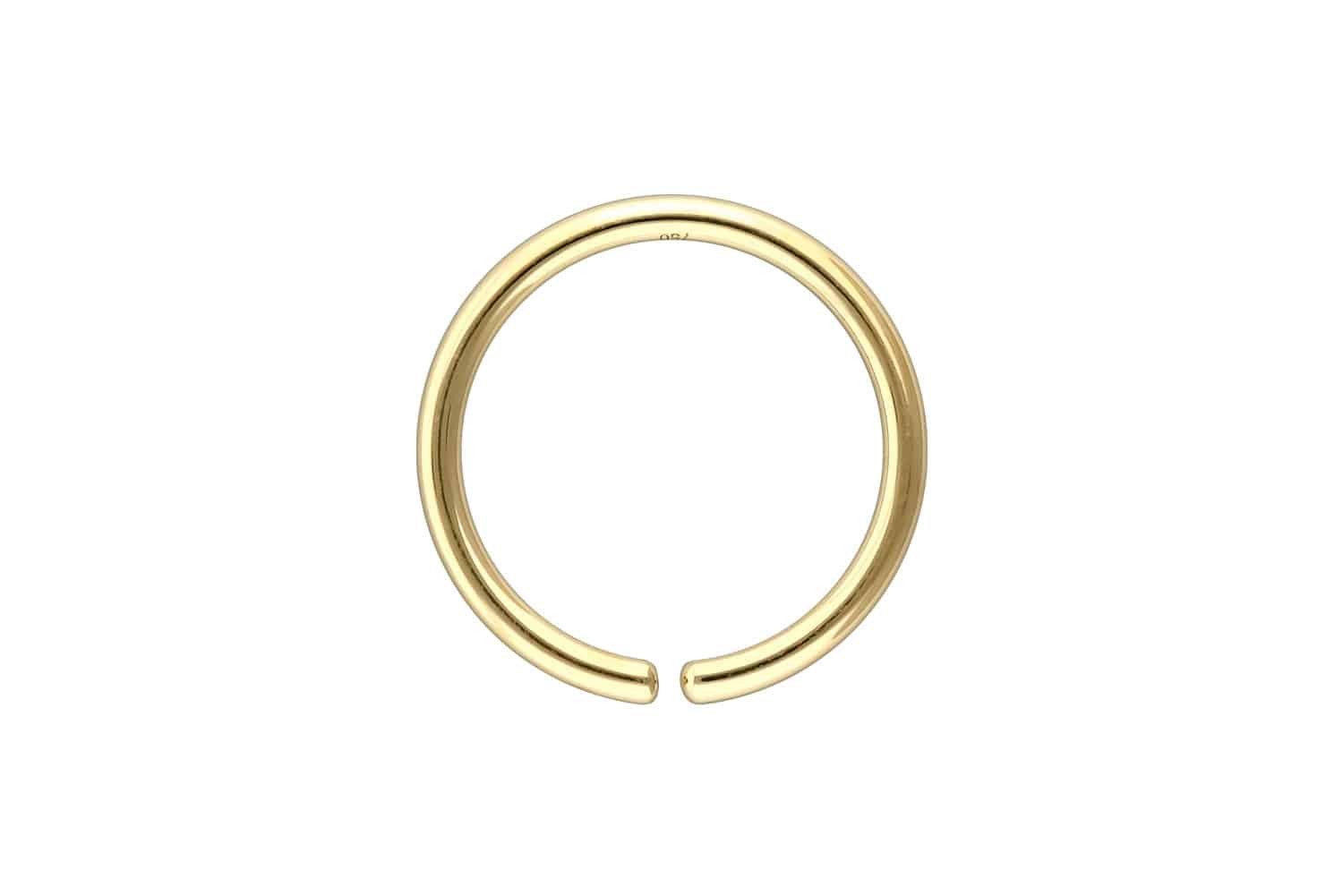 PIERCINGLINE Nasenpiercing 18 Karat Gold O-Ring - biegbar (Biege-Ringe, 1-t günstig online kaufen