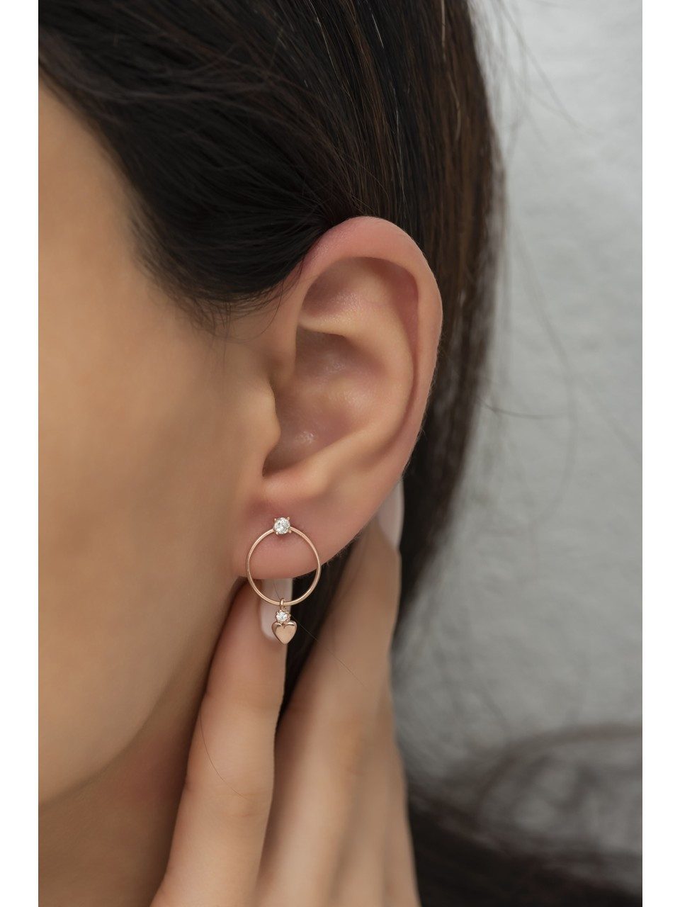 Nisan Ohrring-Set, 925er Silber Damen Ohrringe – Zirkonia Ohrstecker mit He günstig online kaufen