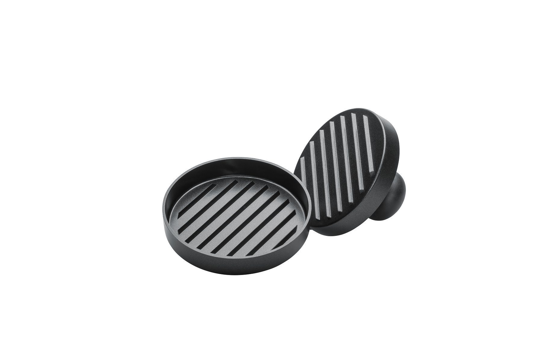 CHEF CUISINE International Burgerpresse BBQ (2 St), Antihaftbeschichtung, auch für XL-Buns geeignet