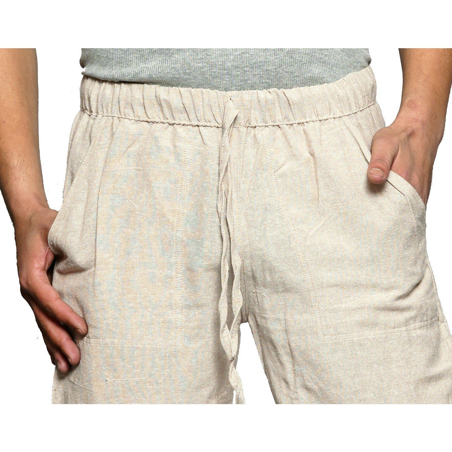 SIMANDRA Haremshose Cargohose aus Baumwolle (1-tlg) im Cargo-Stil mit Gummibund & vielen Taschen geradem Bein