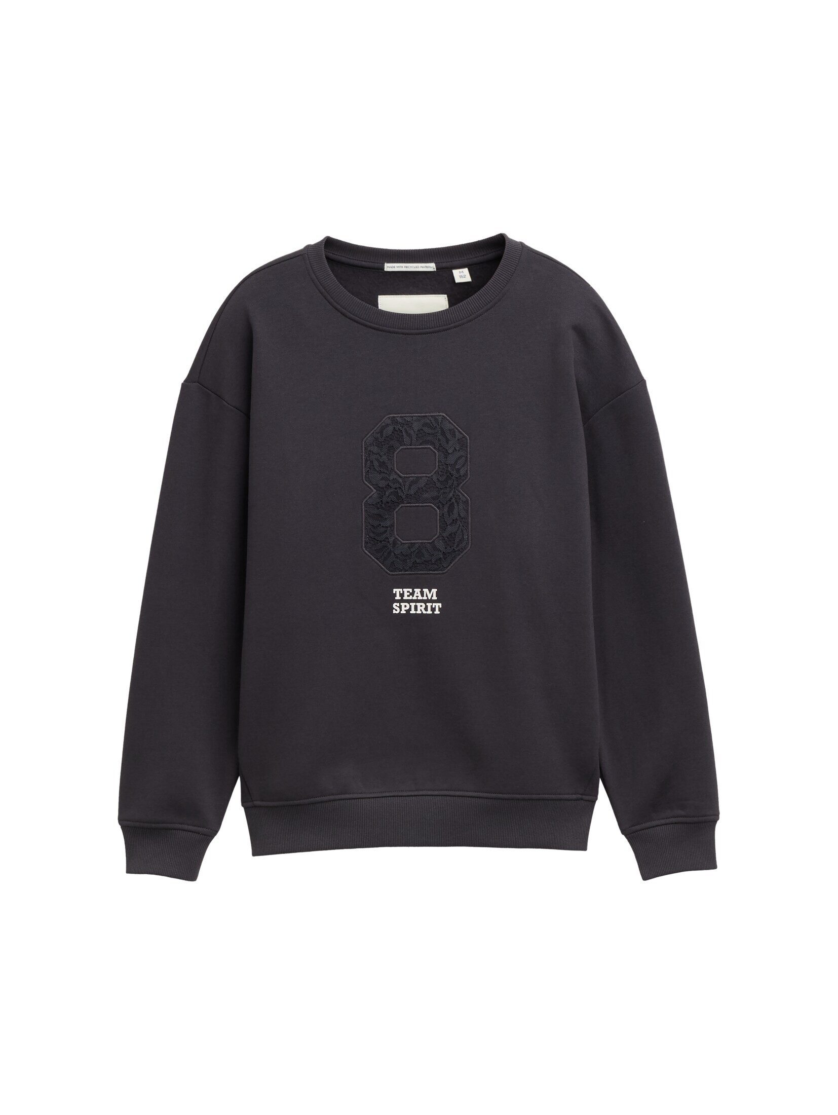 TOM TAILOR Sweatshirt Oversize Sweatshirt mit Applikation Oversize Sweatshirt mit Applikation