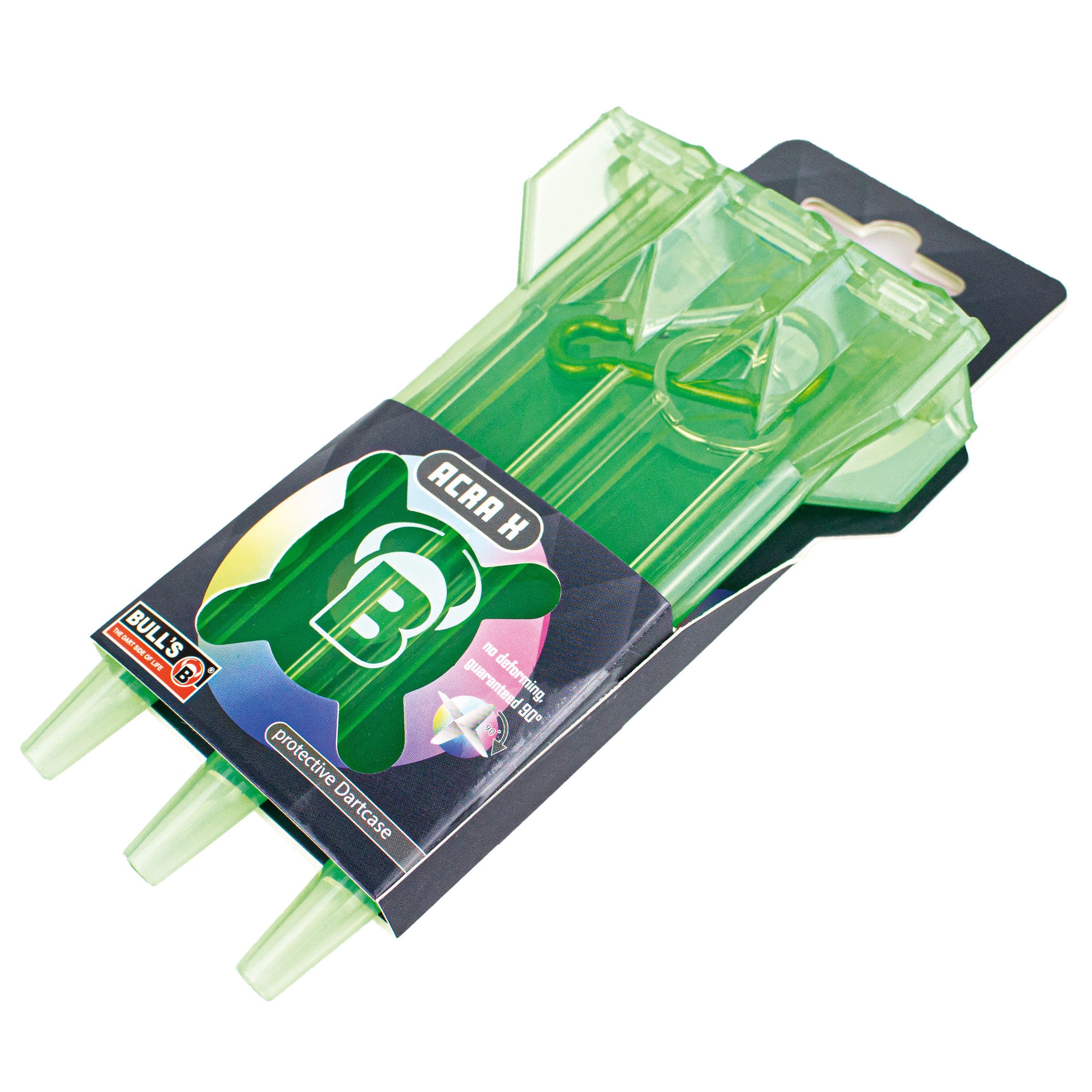 Dartpfeil Bull´s Hartplastik Dartcase für Steeldarts, Softdarts AcraX, Grün