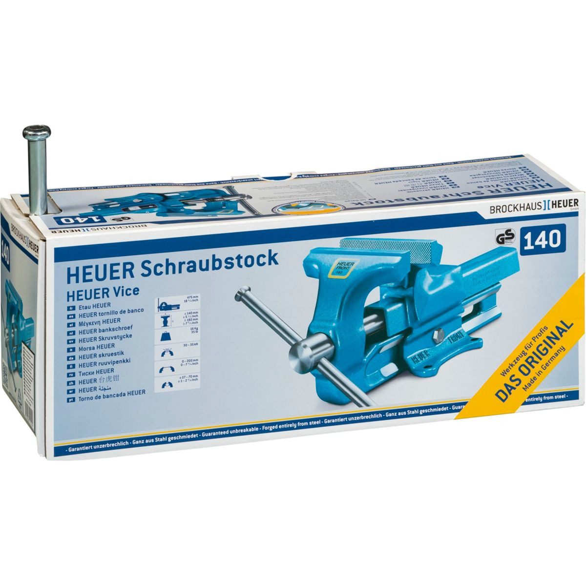Brockhaus Heuer Schraubstock Gr. 140 Wechsel Parallelschraubstock